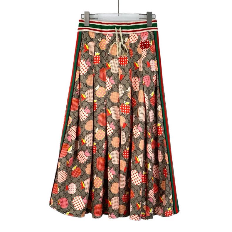 Gucci Gucci Apple Logo Cotton Casual Skirt Size US 34 / EU 50 - 1 Thumbnail