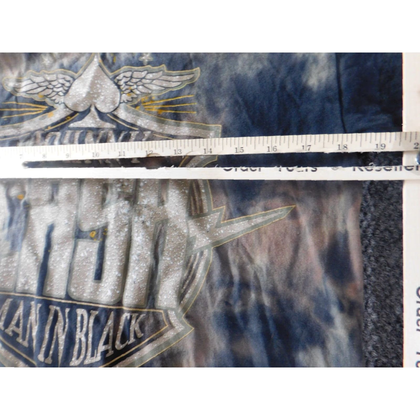 Vintage Johnny Cash Womens Shirt Medium Blue graphic tie-dye Short Sleeve Crew Neck Pullover Casual Regular Women's Shirt Blue Johnny Cash Shirt Size M / US 6-8 / IT 42-44 - 4 Thumbnail