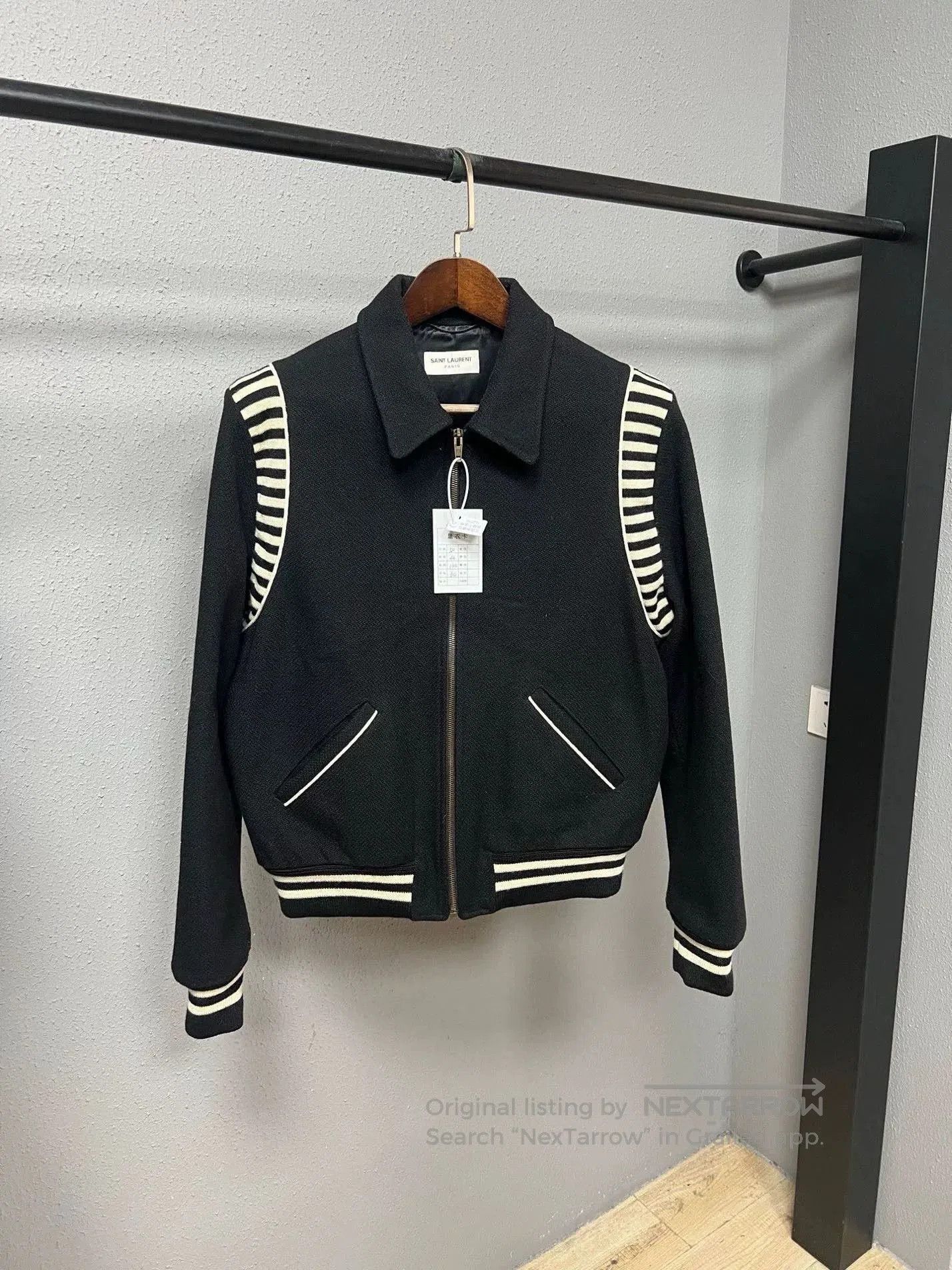 Saint Laurent Paris Saint Laurent SLP Zebra Print Baseball Jacket. Size US M / EU 48-50 / 2 - 1 Thumbnail