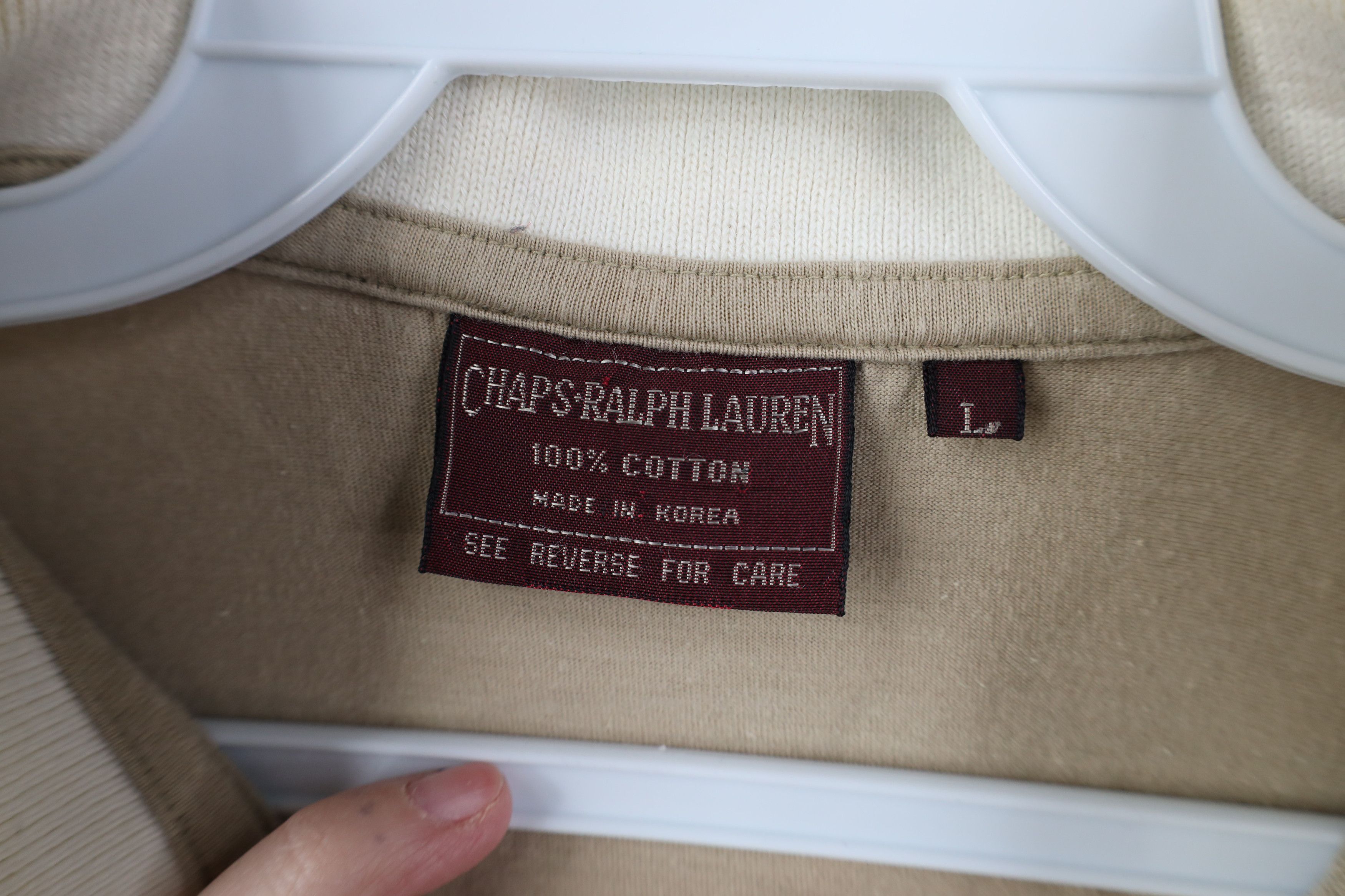 Ralph Lauren Vintage 70s Chaps Ralph Lauren Horse Crest Collared Polo Size US L / EU 52-54 / 3 - 8 Thumbnail