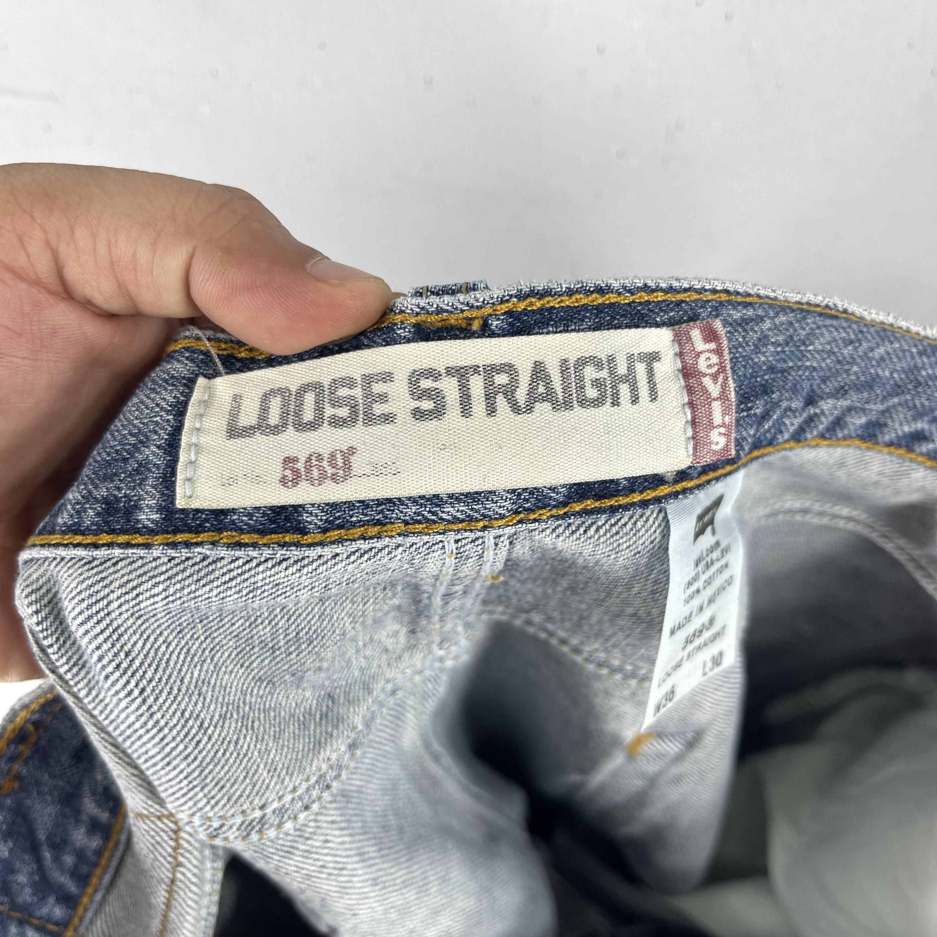 Levi's Vintage Clothing × Vintage W37 L26 Vintage Levis Distressed High Rise Cropped Jeans Size US 37 - 8 Thumbnail