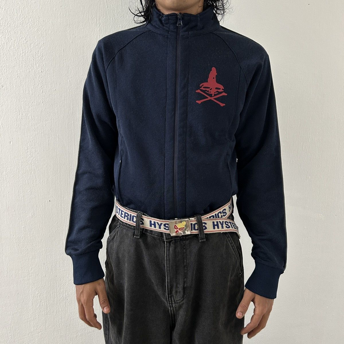 Hysteric Glamour × Japanese Brand Hysteric Glamour - Navy Skull Tracktop Size US S / EU 44-46 / 1 - 4 Thumbnail