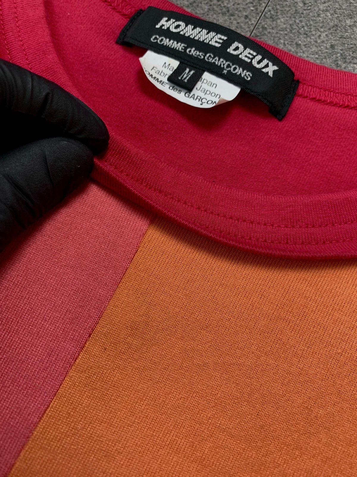 Comme des Garcons Homme Deux Color Block Longsleeve tee Size US M / EU 48-50 / 2 - 6 Thumbnail