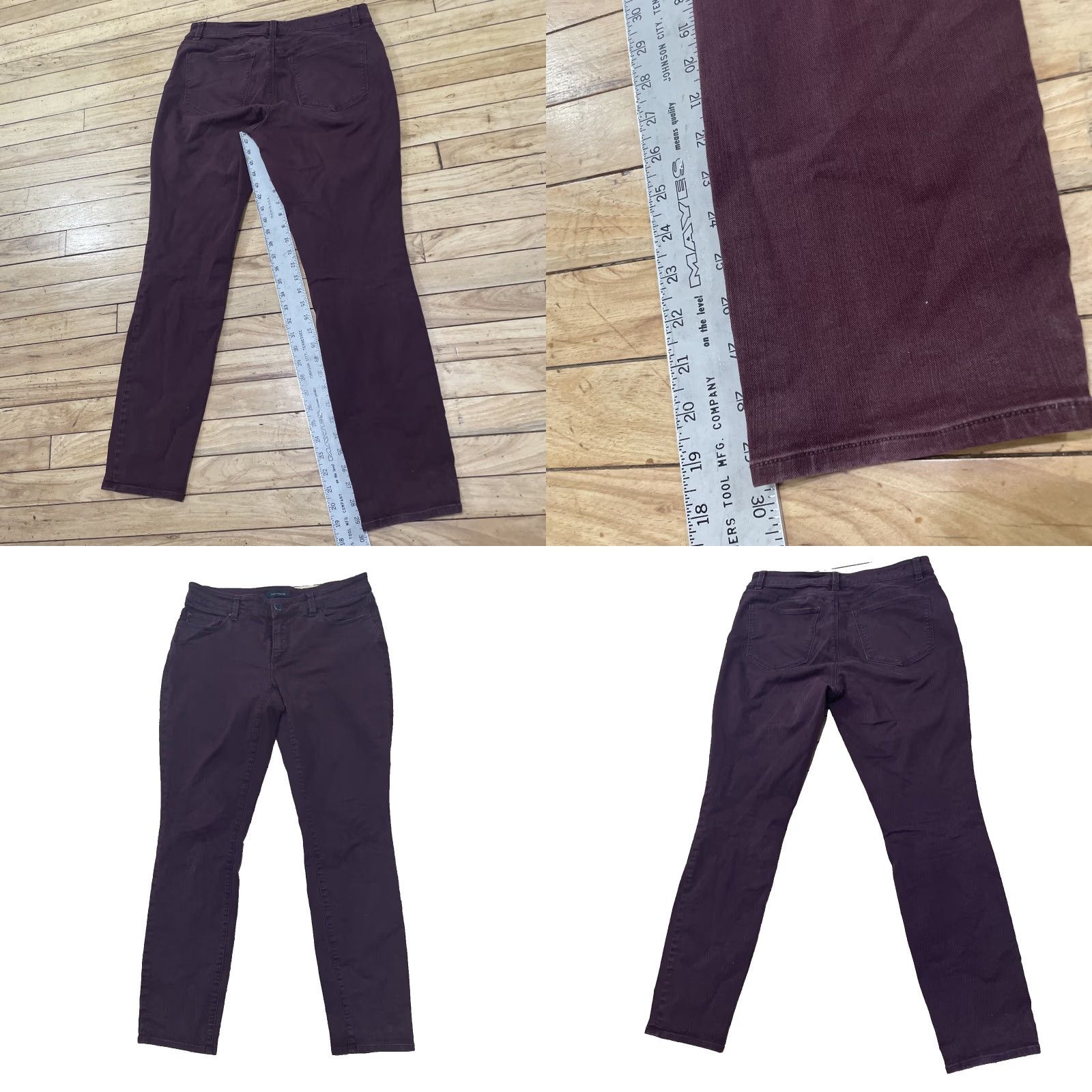 Ann Taylor ANN TAYLOR Burgundy Pants Women 6 The Skinny Curvy Red Maroon Stretch Jeans 30 6 Pants Women Regular Red Burgundy Skinny 29 In Inseam 29 Size 28" / US 6 / IT 42 - 8 Thumbnail