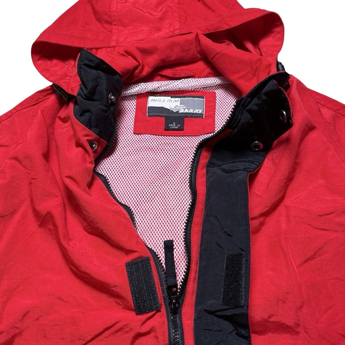 Other Vintage William Barry Red Rain Jacket Coat Hooded Gorp L Size US L / EU 52-54 / 3 - 3 Thumbnail