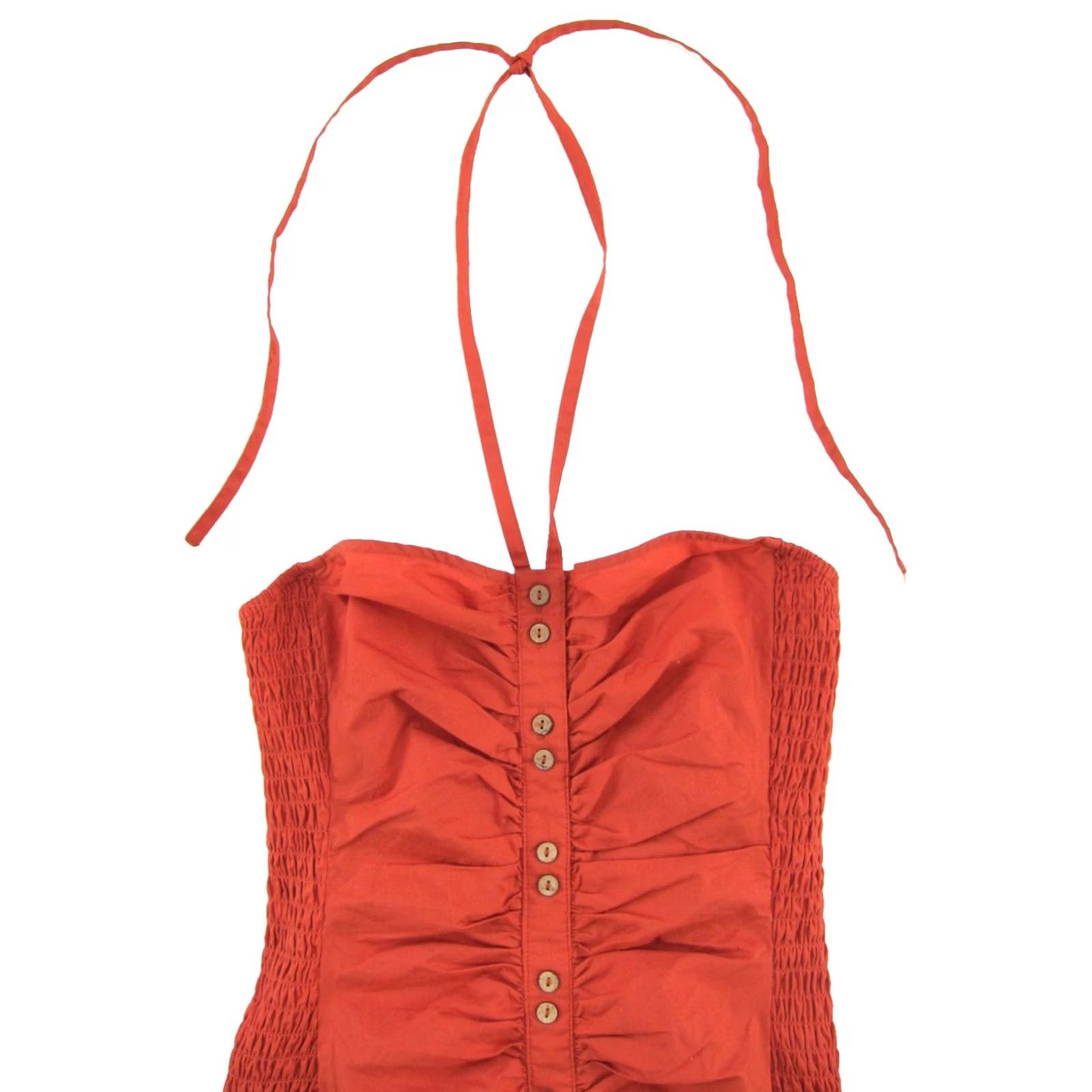 Free People Free People Orange Mini Dress Halter M Dress Size M / US 6-8 / IT 42-44 - 5 Thumbnail