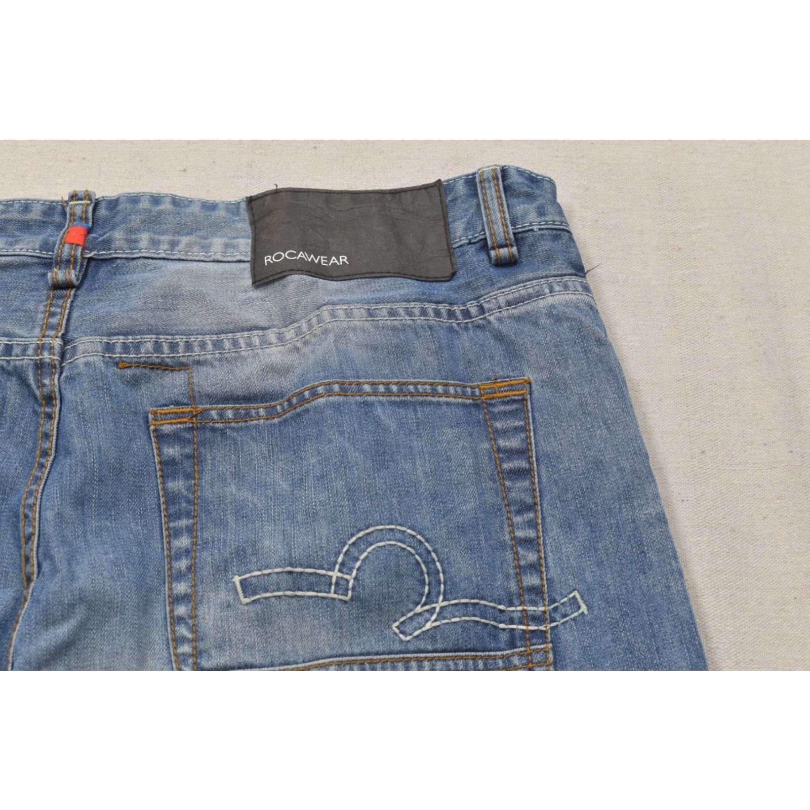 Rocawear Rocawear Men's Jeans Distressed 5-Pocket Denim Blue Straight W38 L33 Hip Hop Y2K Size US 38 / EU 54 - 7 Thumbnail