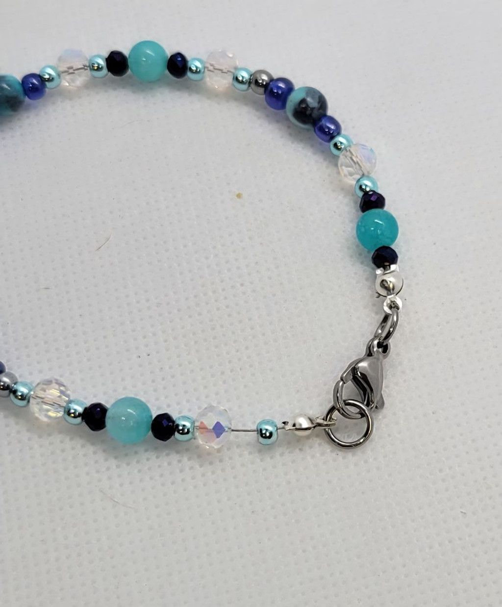 Handmade Mulan Rain Stone, Amazonite, Hematite, Austrian Glowing Bout Size ONE SIZE - 5 Thumbnail