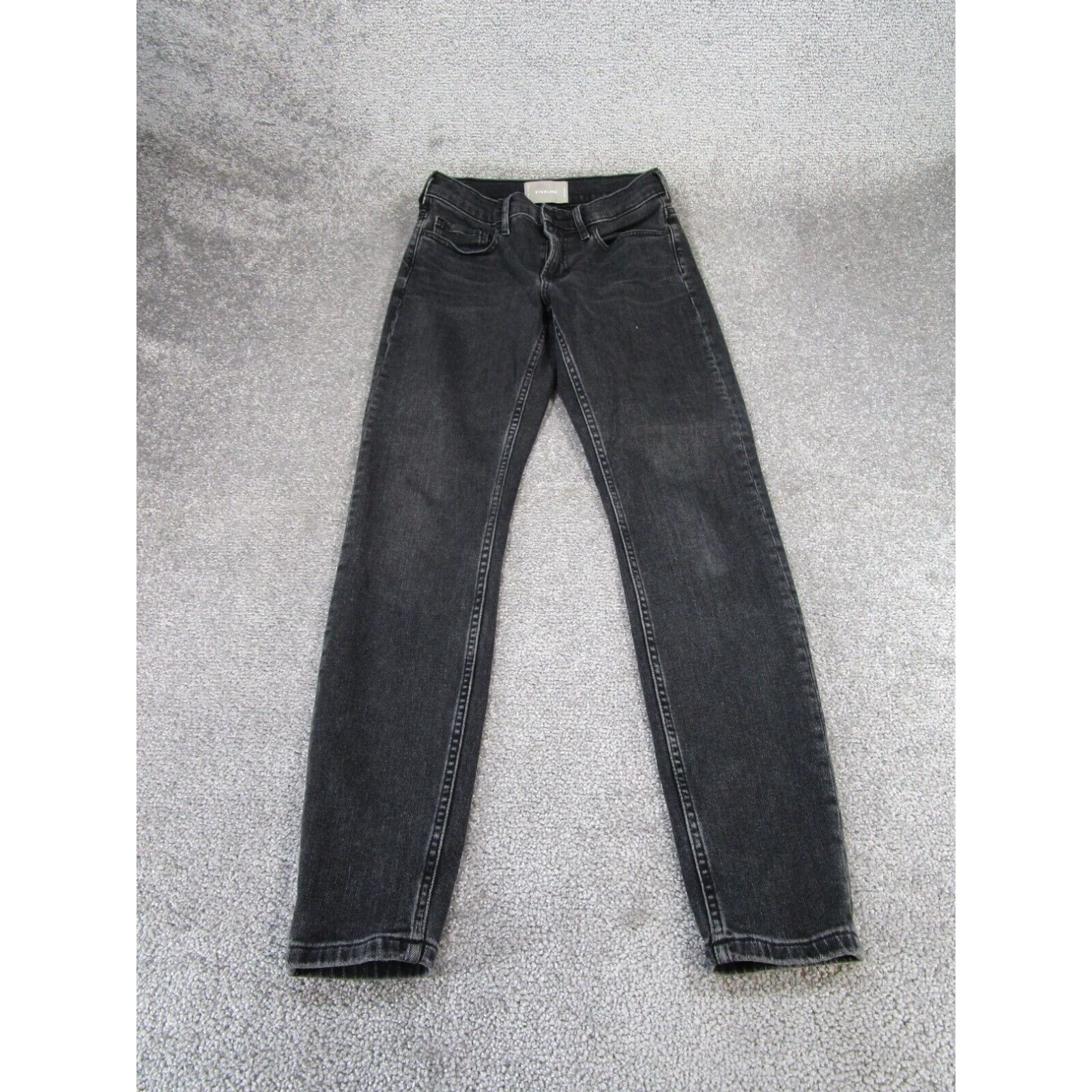 Everlane Everlane Womens Dark Gray Skinny Jeans Size 42" / US 20 - 1 Thumbnail