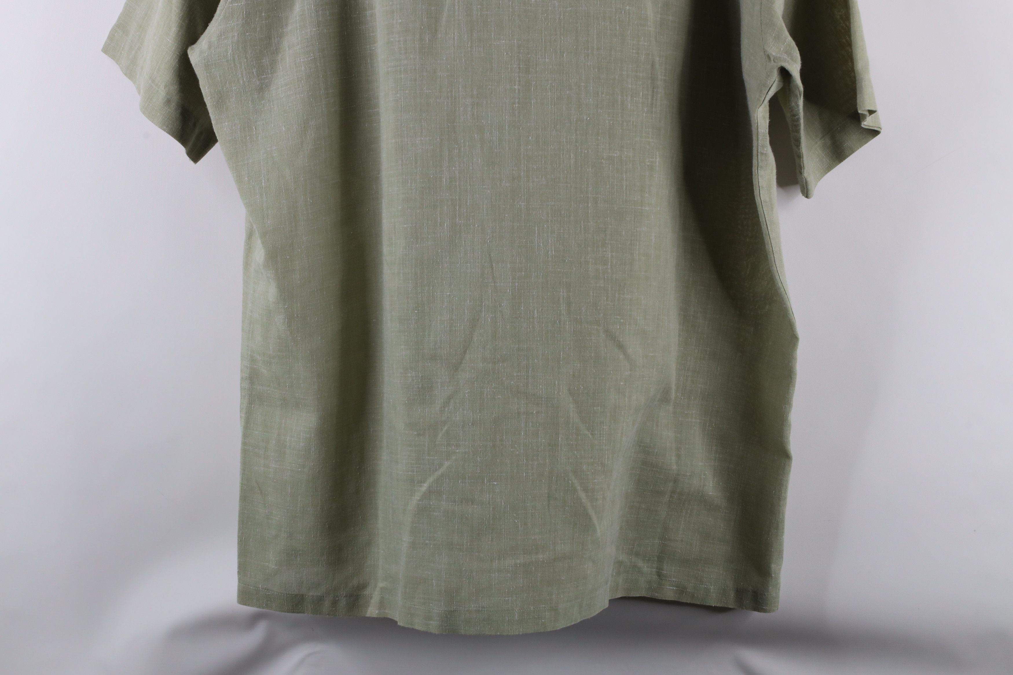 Vintage Vintage 60s 70s Streetwear Camp Collar Button Shirt Green Size US L / EU 52-54 / 3 - 10 Thumbnail