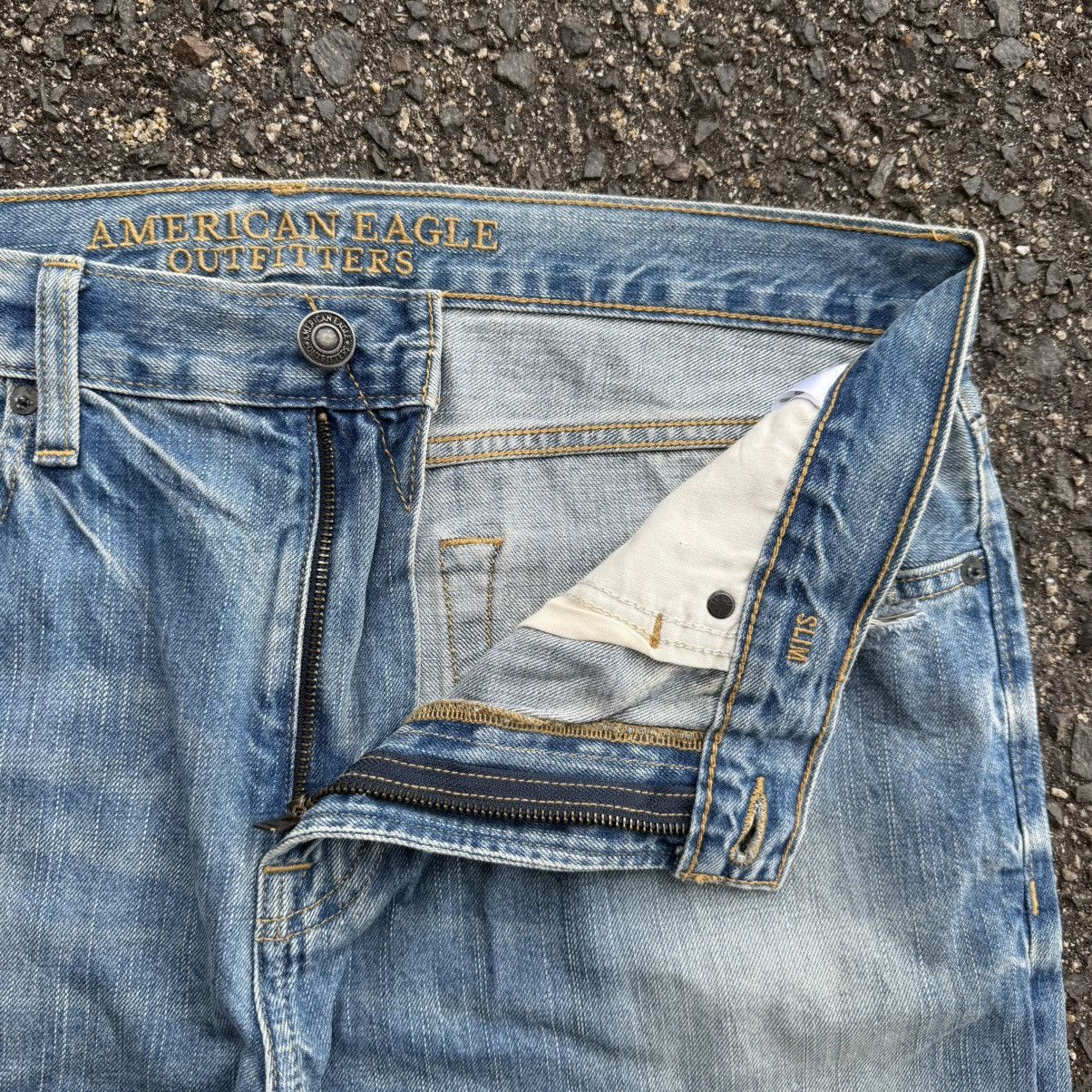 Japanese Brand VINTAGE A EAGLE SKINNY FADED RIPPEP JEAN DENIM PANTS Size US 36 / EU 52 - 9 Thumbnail