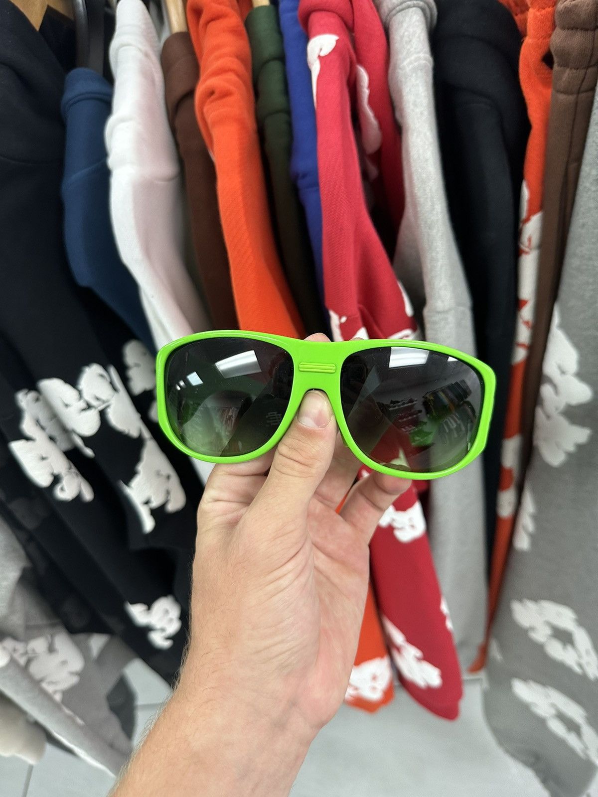 Chrome Hearts Chrome Hearts Neon Green Sunglasses Size ONE SIZE - 1 Thumbnail