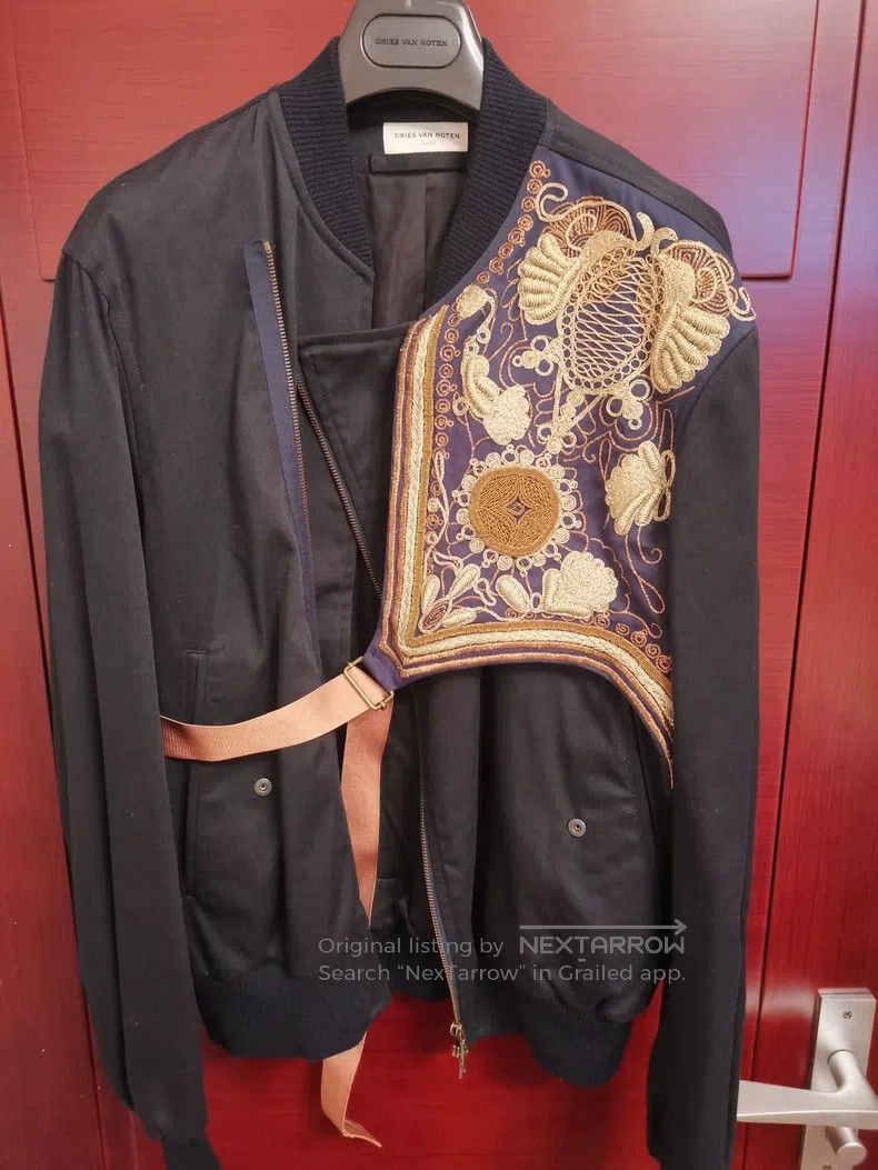 Dries Van Noten Dries Van Noten Men's Embroidered Overcoat Size US M / EU 48-50 / 2 - 2 Thumbnail