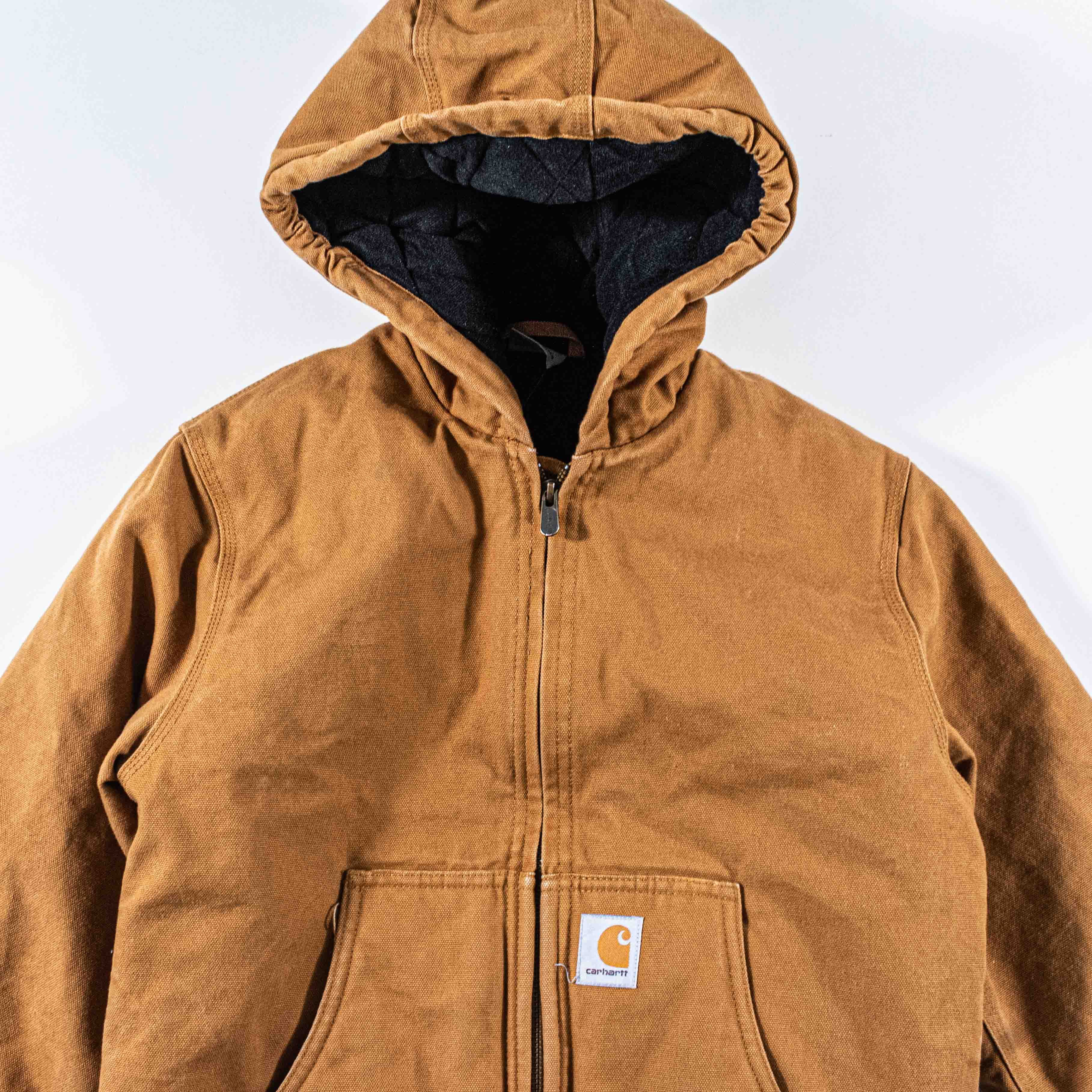 Carhartt Carhartt Hooded Jacket Youth M Medium Brown Canvas Workwear Size US XS / EU 42 / 0 - 7 Thumbnail