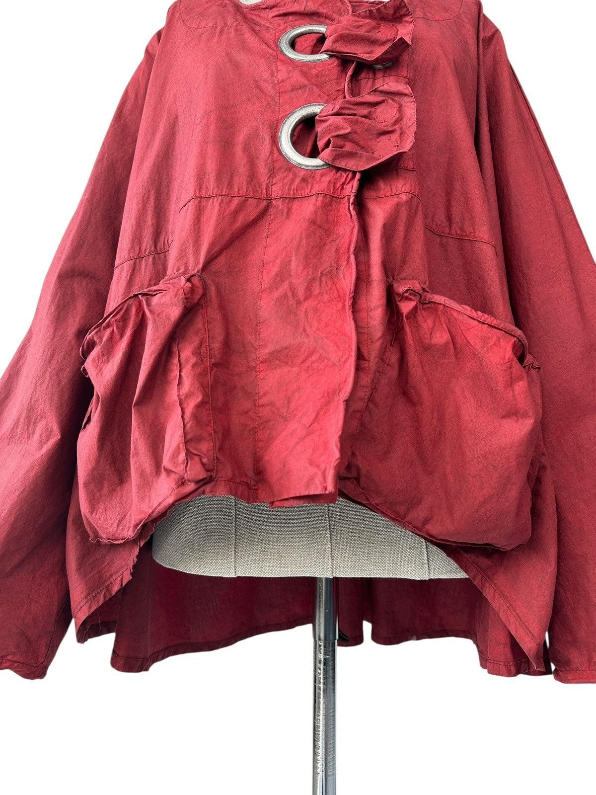 Other BARBARA SPEER Oversized Crinkle Cotton Jacket Ring Ties Size M / US 6-8 / IT 42-44 - 5 Thumbnail