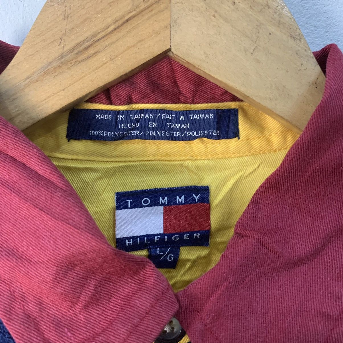 Tommy Hilfiger × Vintage Vintage 90s Tommy Hilfiger Fleece Sweater Size US L / EU 52-54 / 3 - 3 Thumbnail