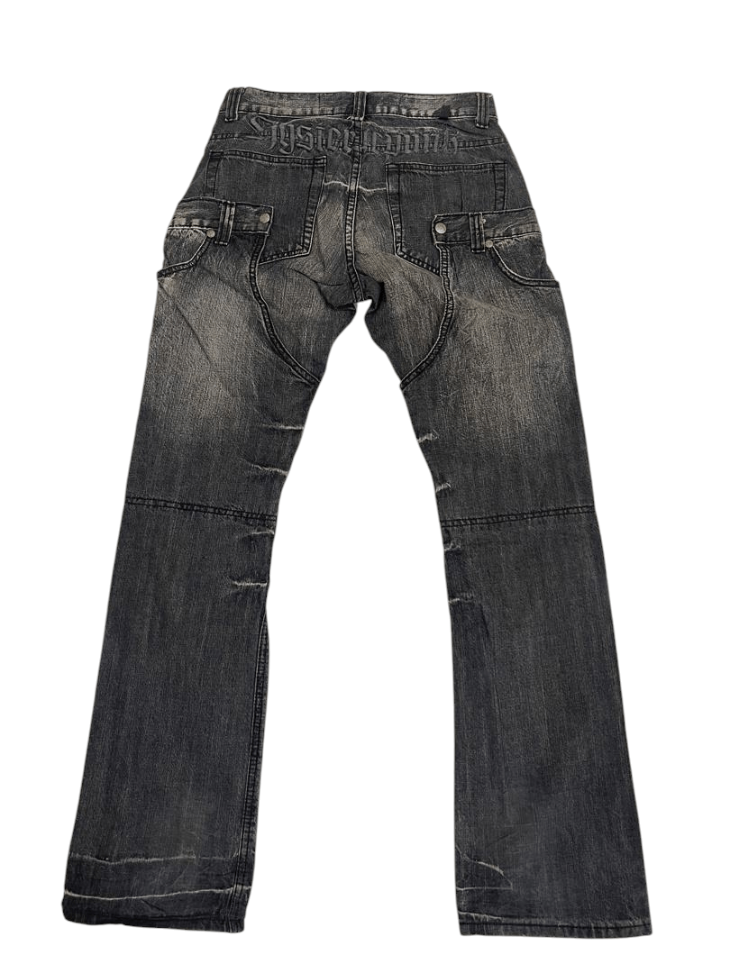 Punk and Yo 🔥 AWESOME!! PUNK SOUL FADED DOUBLE WAIST DENIM Size US 30 / EU 46 - 5 Thumbnail