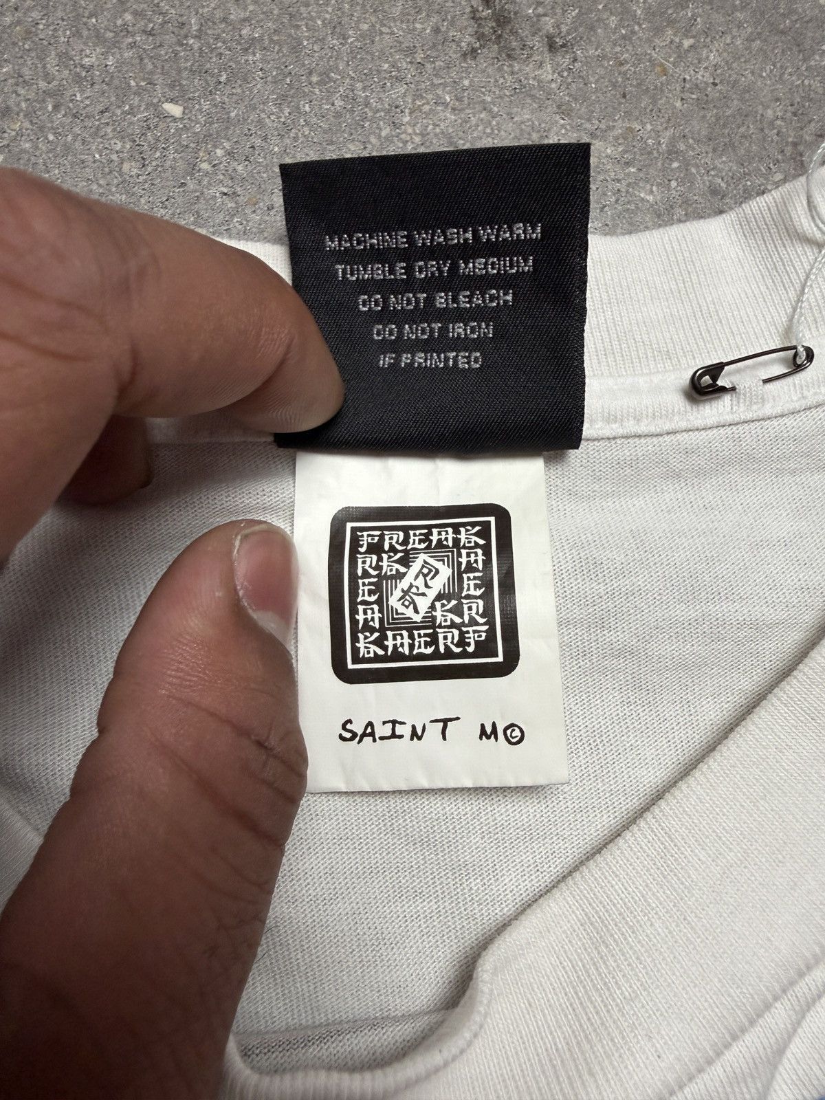 Saint Michael Saint Michael RK Without Fear T-Shirt White Size US S / EU 44-46 / 1 - 6 Thumbnail