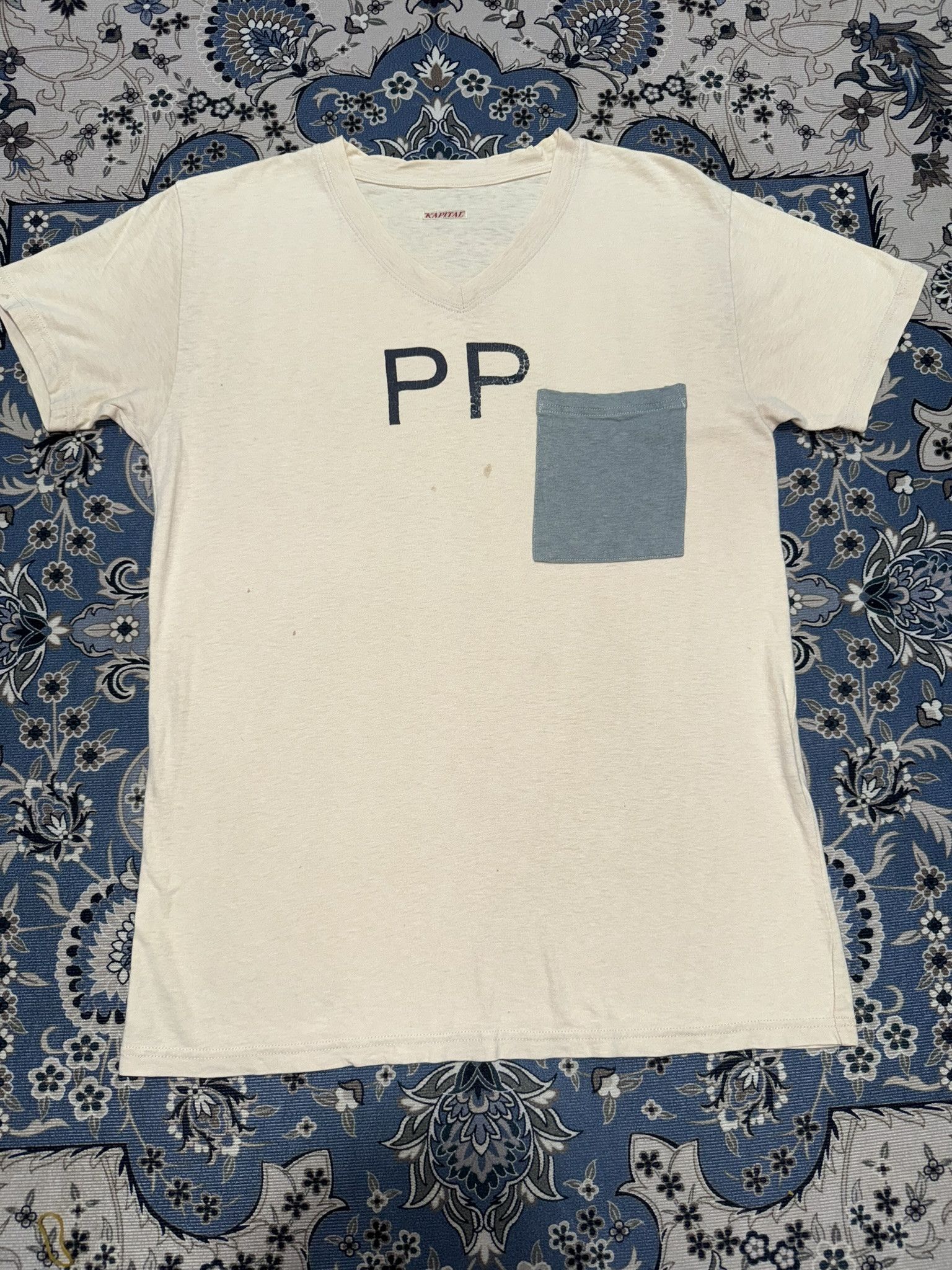 Kapital Kountry Single Pocket PP T shirt