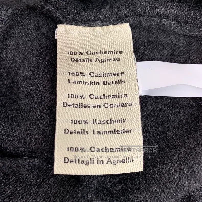 Hermes Hermes Dark Gray Cashmere Hooded Drawstring Zip-Up Long Sl Size US S / EU 44-46 / 1 - 8 Thumbnail
