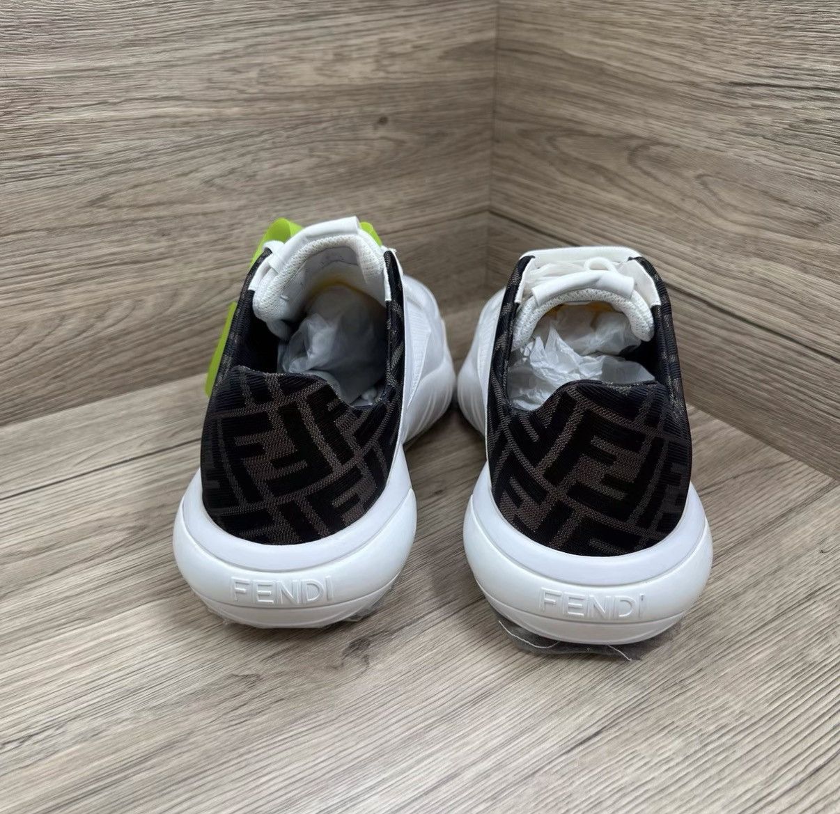 Fendi Fendi White and Brown Tail Sneakers J41 Size US 8 / EU 41 - 5 Thumbnail
