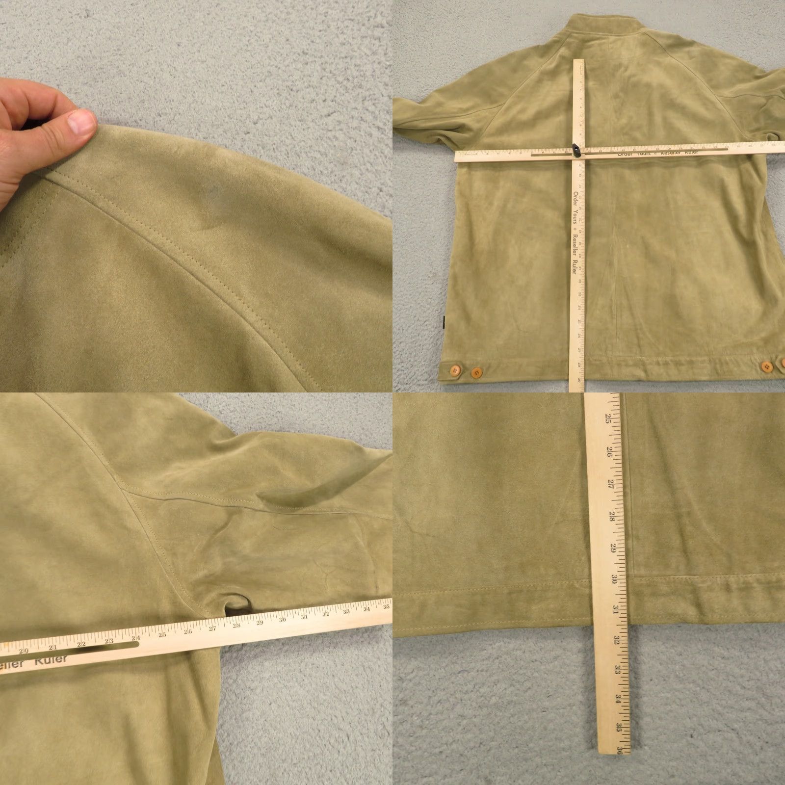 Sean John Sean John Leather Jacket XXL Men Tan Suede Full Zip Heavyweight Y2K VINTAGE Coat Size US XXL / EU 58 / 5 - 9 Thumbnail