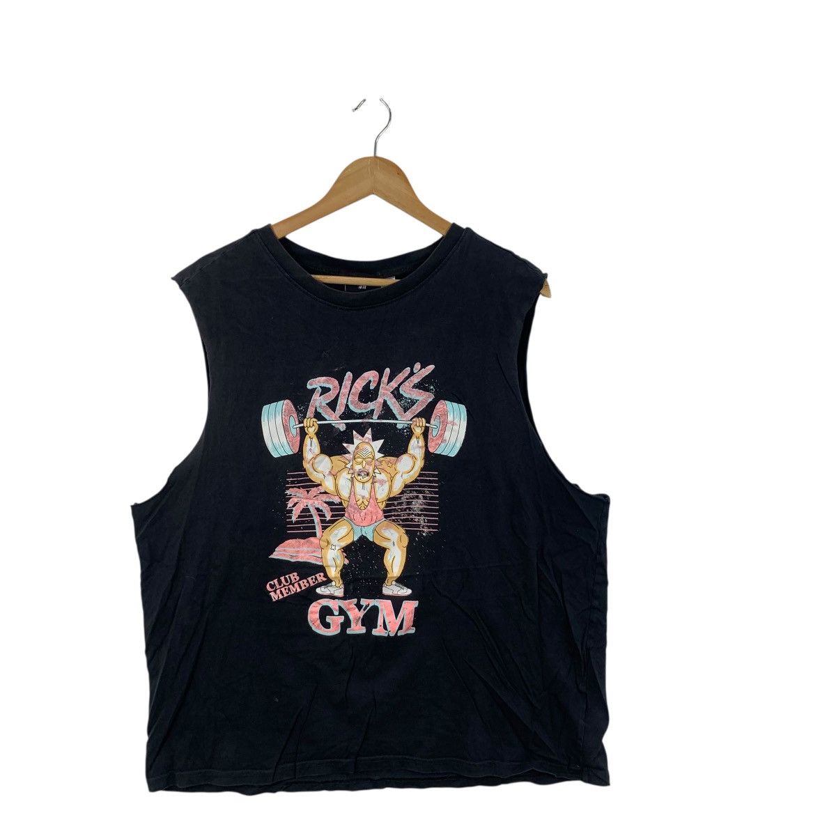 H&M CARTOON NETWORK x H&M Rick & Morty Gym Tee Shirt Top Size XL / US 12-14 / IT 48-50 - 4 Thumbnail