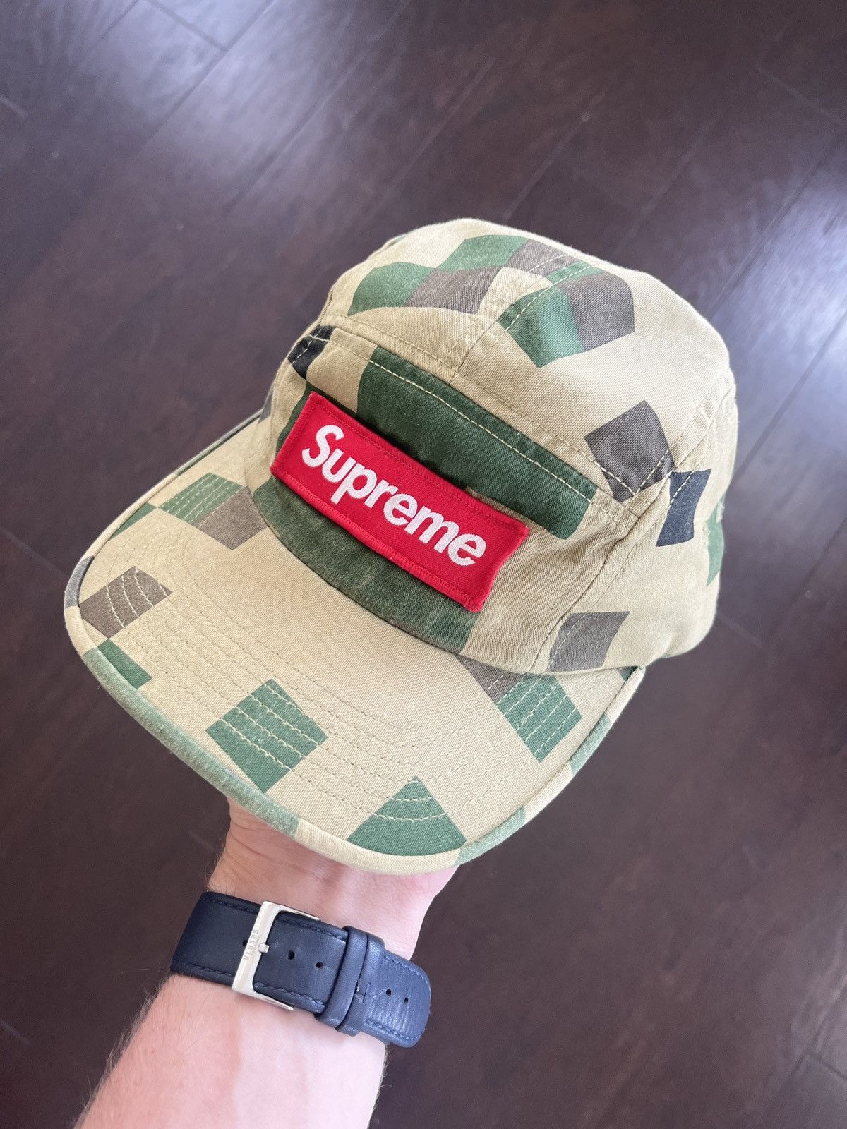 image of Olive Tan Digi Camo Camp Cap in Olive Camo, Men's