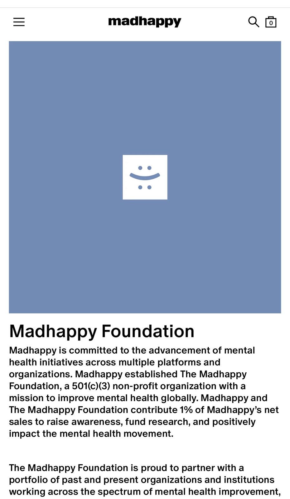 Madhappy 2022 Madhappy Foundation UNSTRUCTURED STRAPBACK DAD CAP Size ONE SIZE - 10 Thumbnail