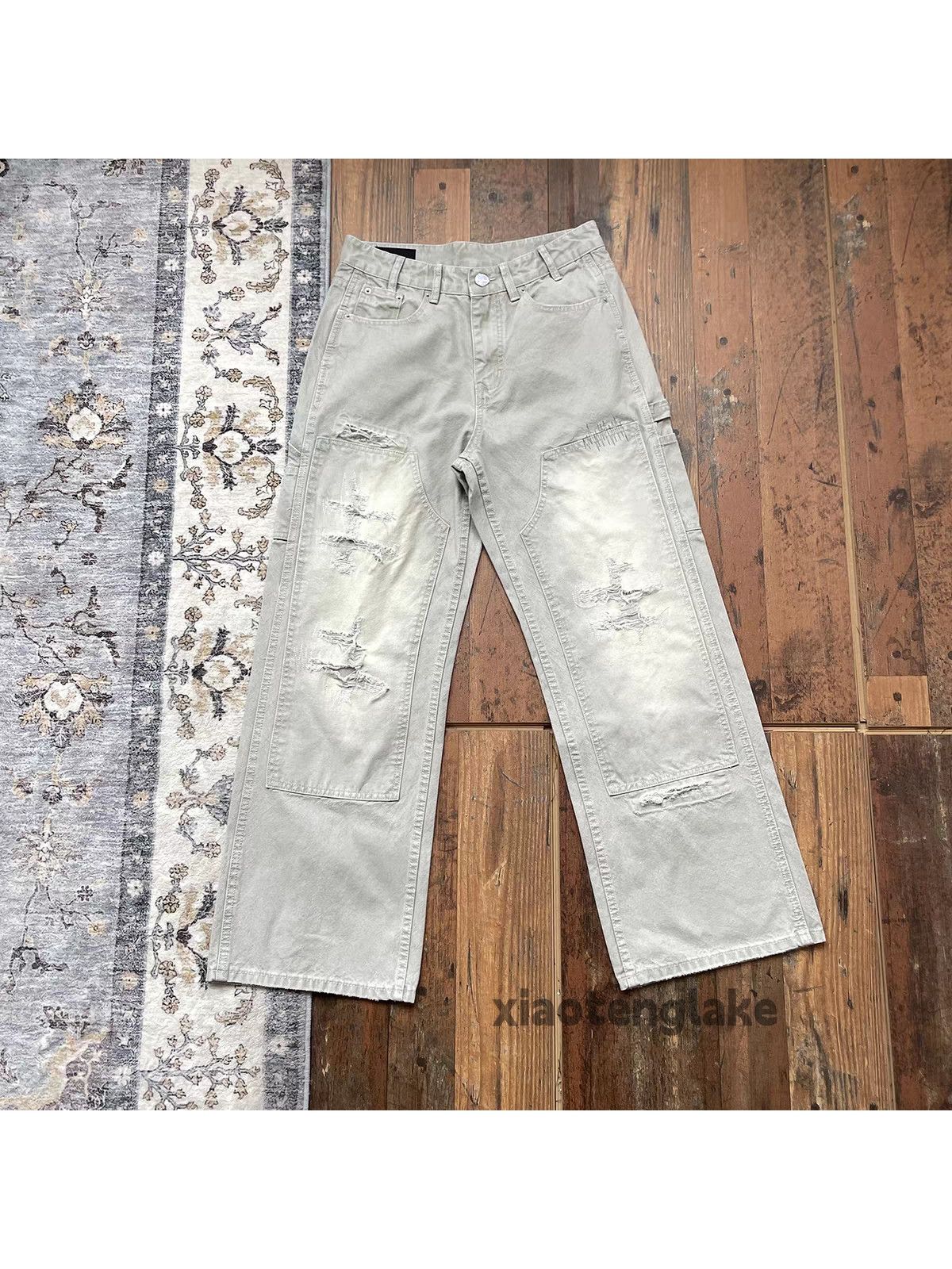 Vintage zx vintage washed faded loose baggy carpenter pants Size US 32 / EU 48 - 2 Thumbnail