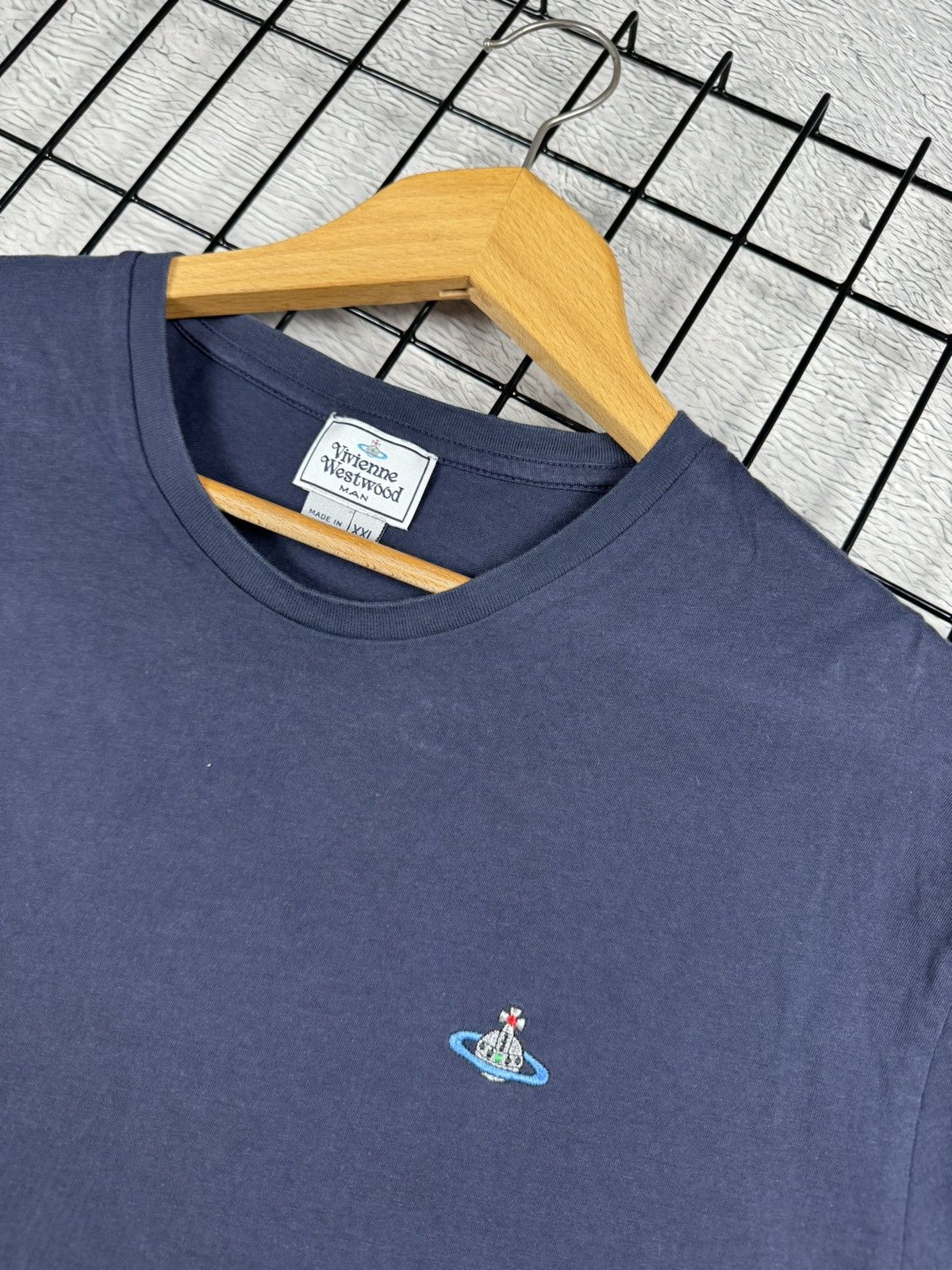 Vintage × Vivienne Westwood Vintage Vivienne Westwood Basic Logo Blue Tee Oldmoney Size US XL / EU 56 / 4 - 5 Thumbnail