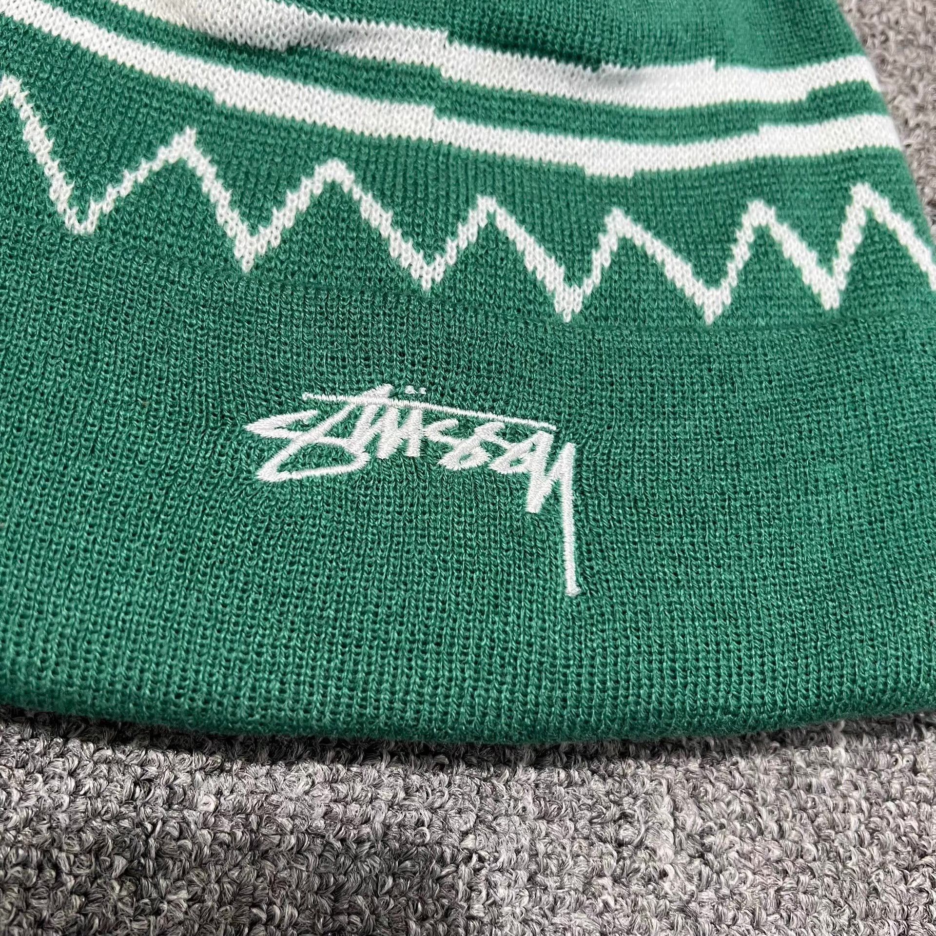 Stussy Stussy embroidered logo wavy knit beanie Q7 Size ONE SIZE - 3 Thumbnail