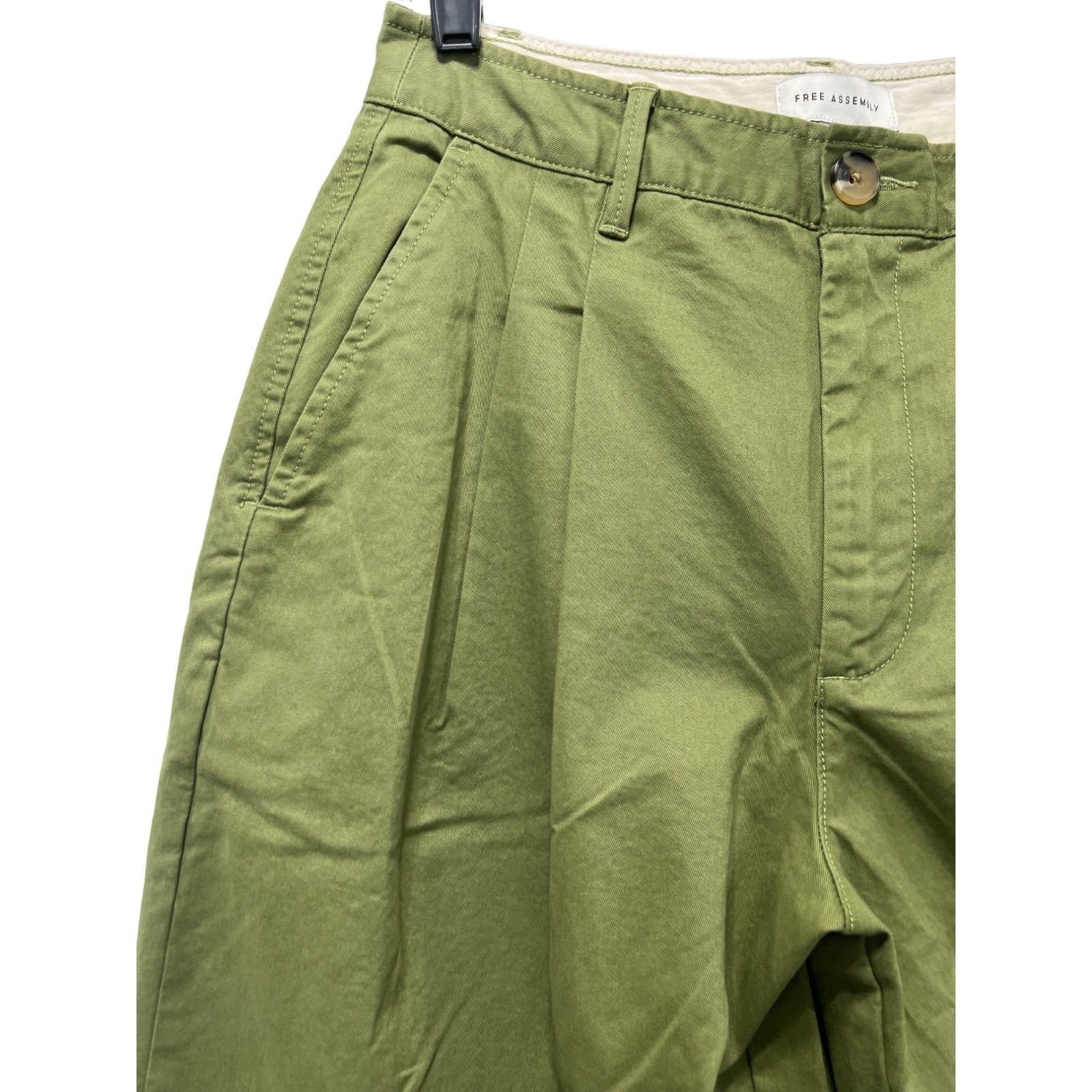 Other Free Assembly - Women's Wide Leg Chino Pants - Green - 4 Size 27" / US 4 / IT 40 - 20 Thumbnail