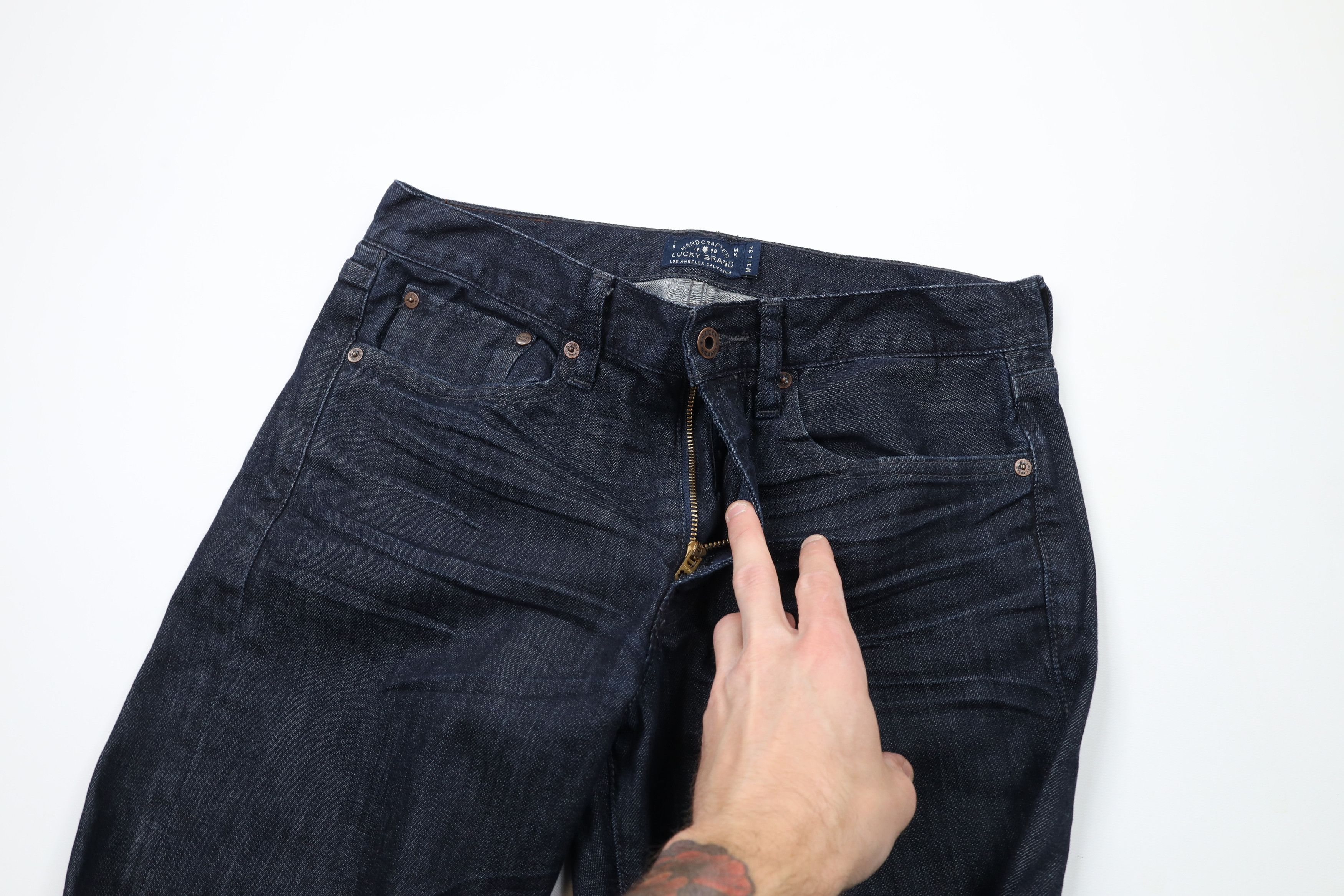 Lucky Brand × Vintage Lucky Brand 121 Heritage Slim Fit Denim Jeans Indigo Wash Size US 31 - 6 Thumbnail