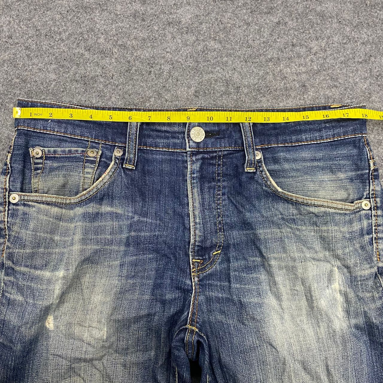 Edwin 💥Best Offer💥Vintage Edwin 503 Blue Trip Distressed Denim Size US 36 / EU 52 - 4 Thumbnail