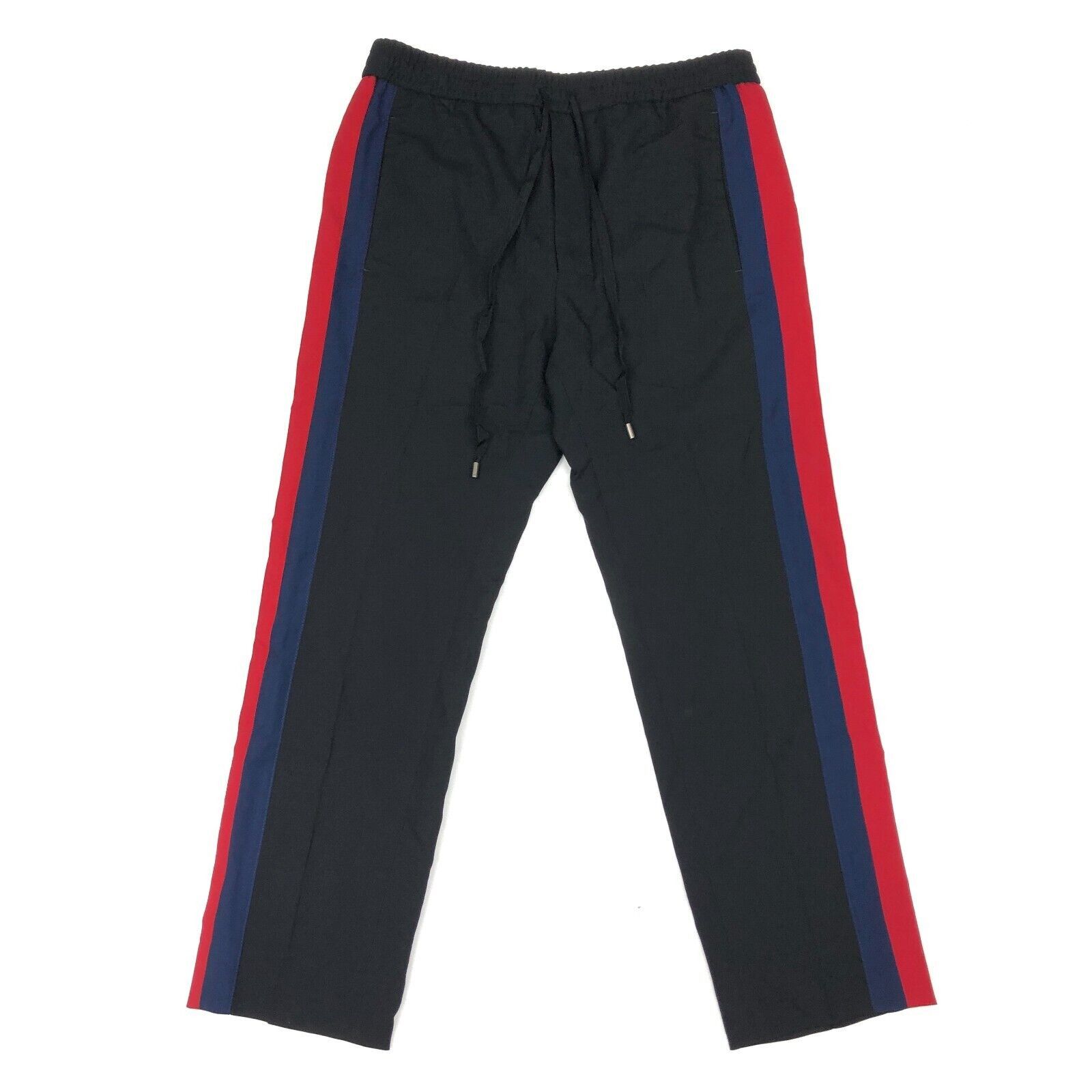 Gucci Gucci Wool Track Pants Black Blue and Red Side Stripe Size US 44 / EU 60 - 1 Thumbnail