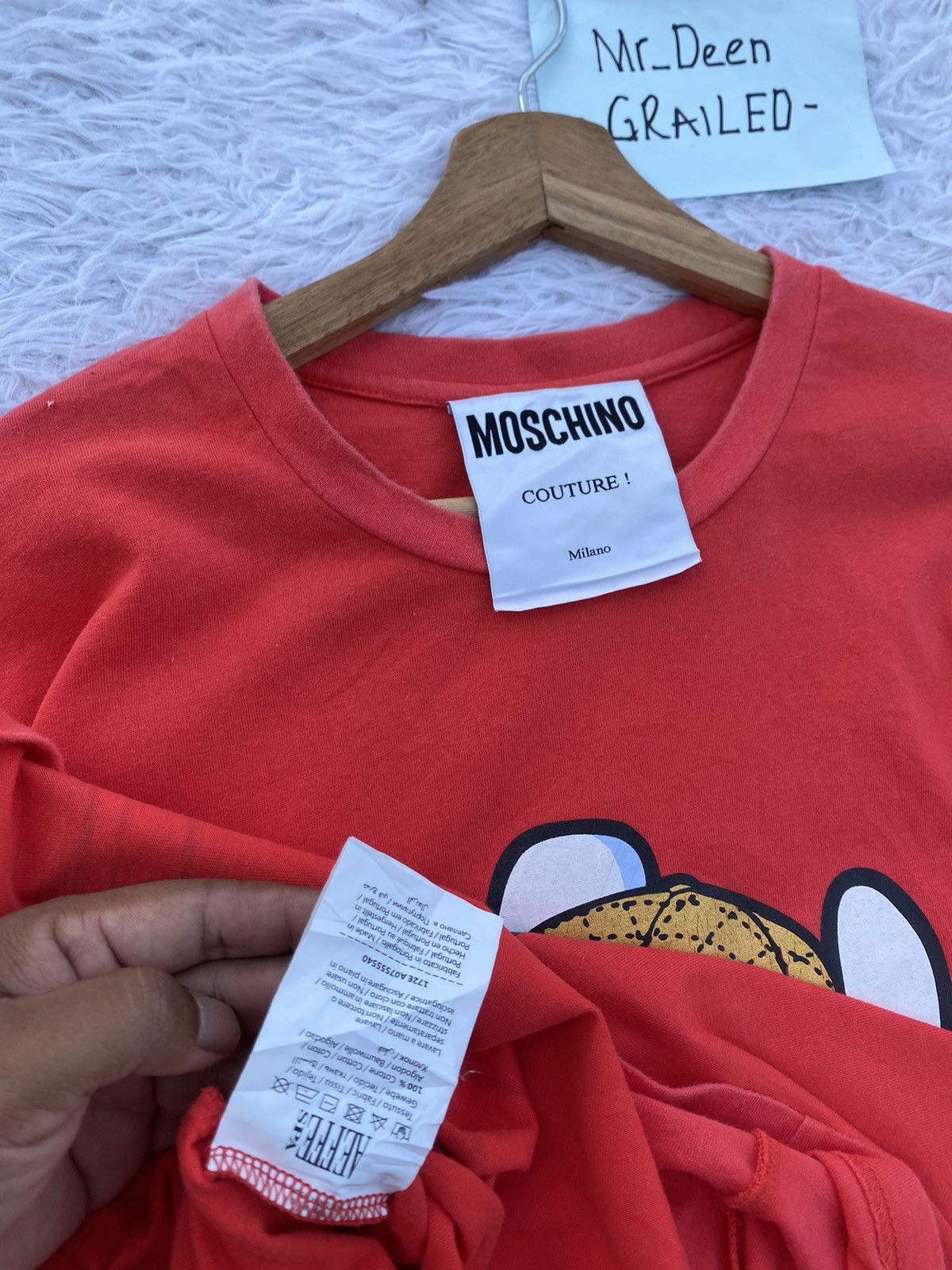 Moschino Rare MOSCHINO Couture Red Tshirt Size US M / EU 48-50 / 2 - 11 Thumbnail