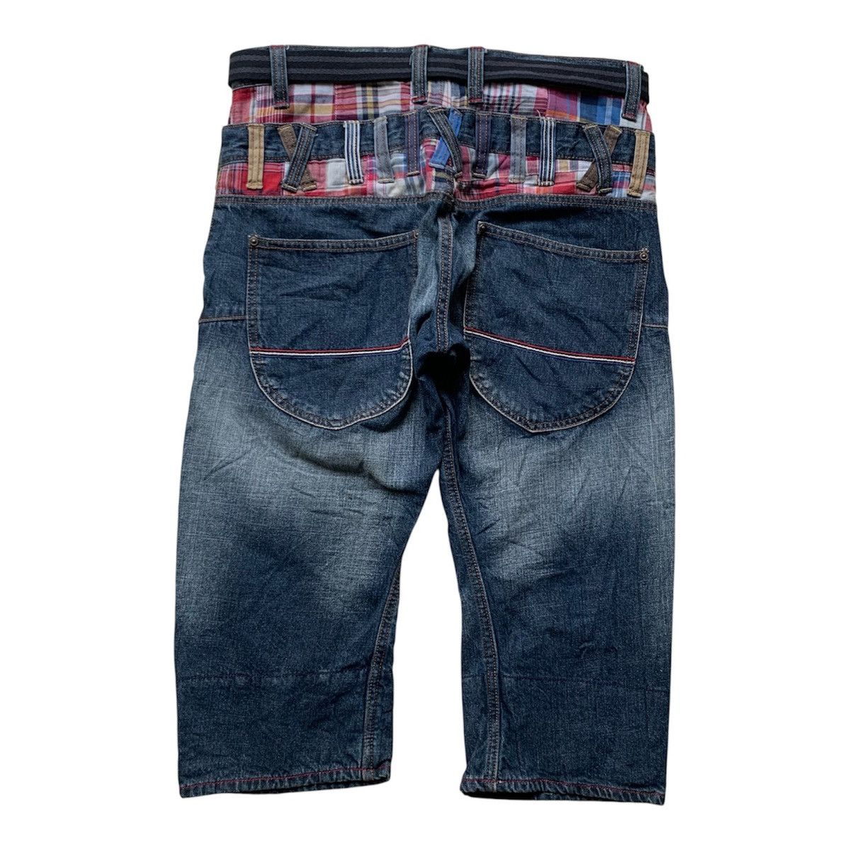 If Six Was Nine Memory special japan double waist with madras plaid trim Size US 33 - 6 Thumbnail