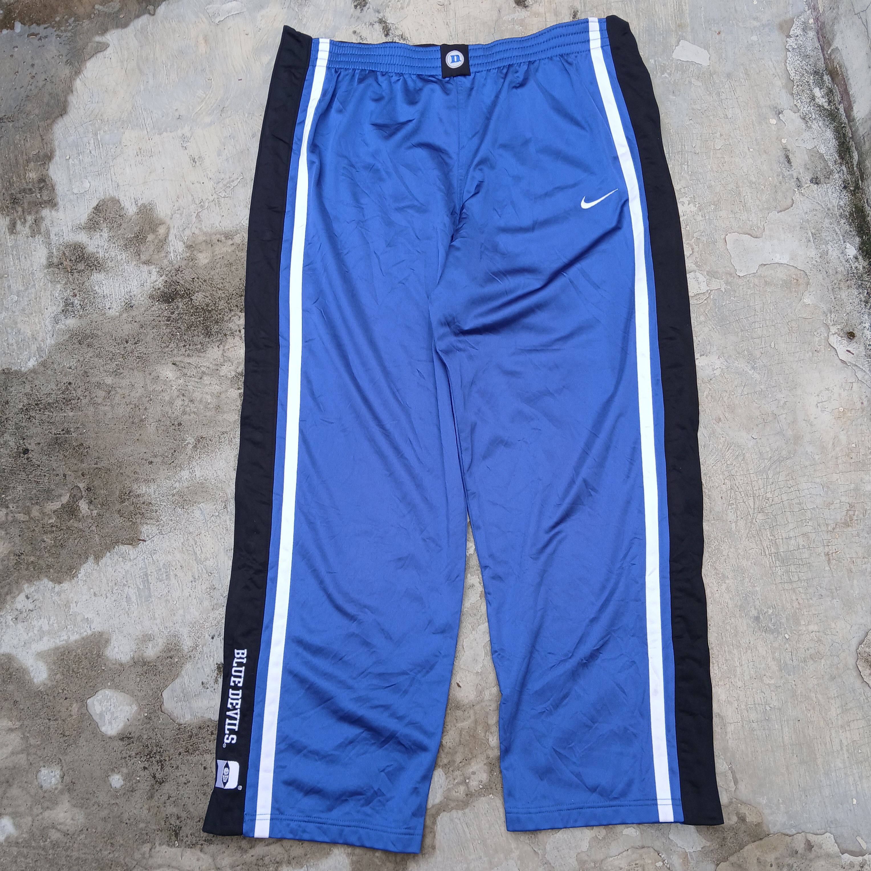 Nike Vintage nike elite trackpants blue devil 90s Size US 41 - 1 Thumbnail