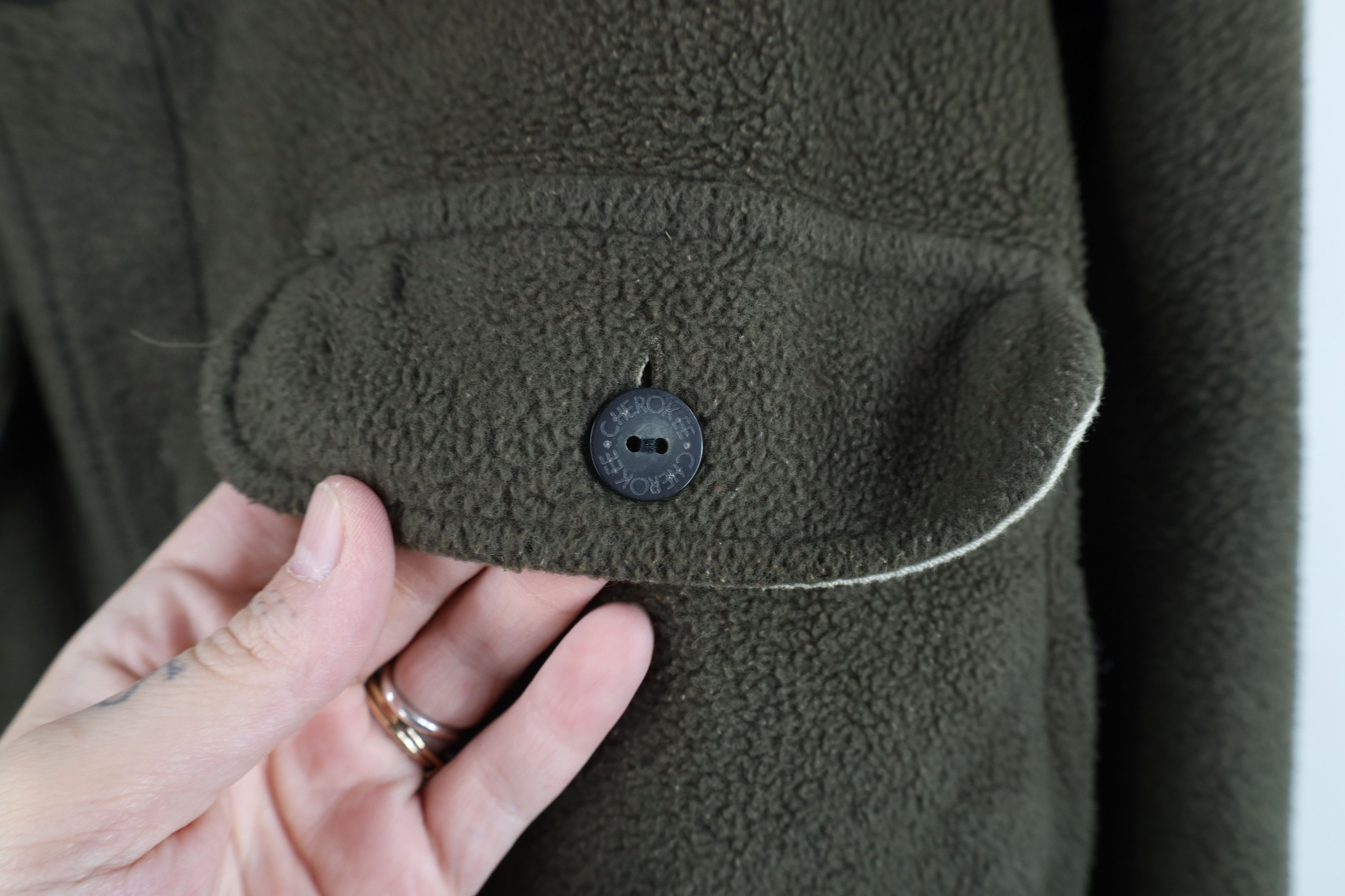 Vintage Vintage 90s Streetwear Fleece Button Shirt Jacket Jac Shirt Size US XL / EU 56 / 4 - 11 Thumbnail