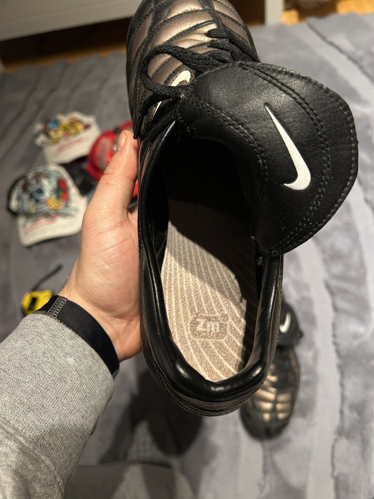Nike Vintage Nike Total 90 Zoom Air FG Bronze Football Soccer Size US 9.5 / EU 42-43 - 11 Thumbnail