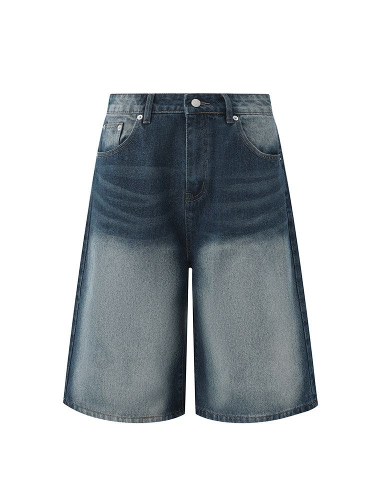 Japanese Brand × Jean Retro loose high street casual denim shorts Size US 32 / EU 48 - 6 Thumbnail