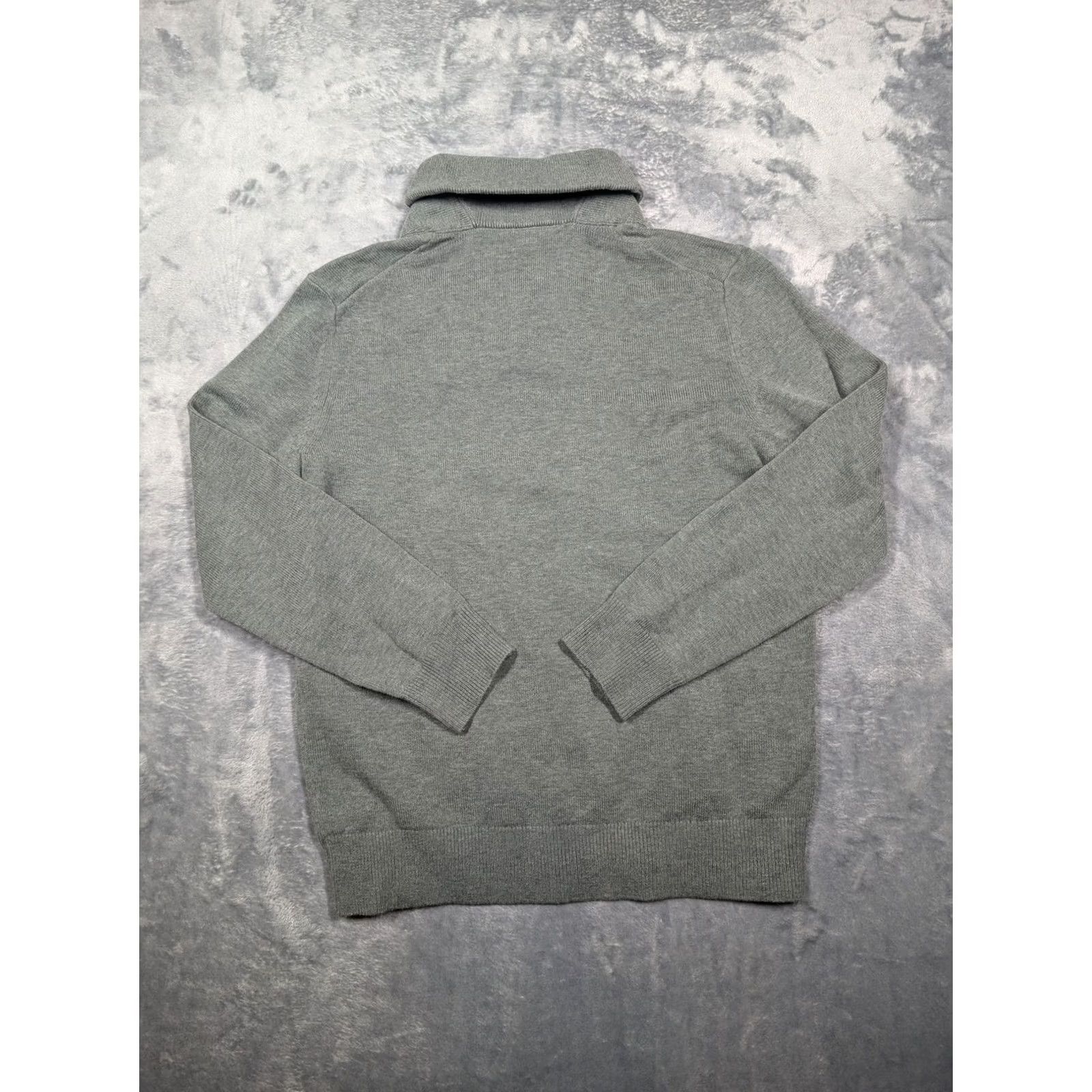 UNTUCKit UNTUCKit Sweater Mens Small Gray Shawl Collar Merino Wool Cotton Pullover Size US S / EU 44-46 / 1 - 6 Thumbnail
