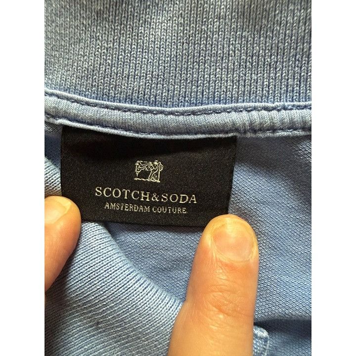 Scotch & Soda Scotch & Soda Polo Shirt Mens Large Blue 1031 Size US L / EU 52-54 / 3 - 6 Thumbnail