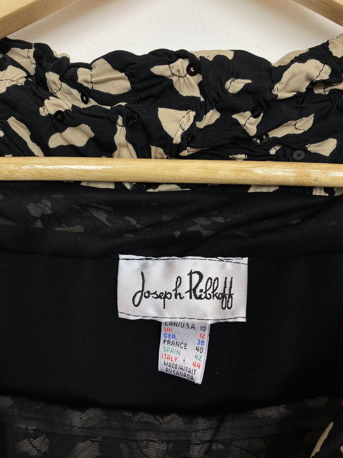 Joseph Ribkoff Joseph Ribkoff Designer Blouse Long Sleeve Top Clamp Neck Size L / US 10 / IT 46 - 3 Thumbnail