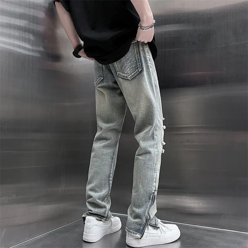 Japanese Brand × Jean Retro loose straight zipper jeans Size US 30 / EU 46 - 5 Thumbnail