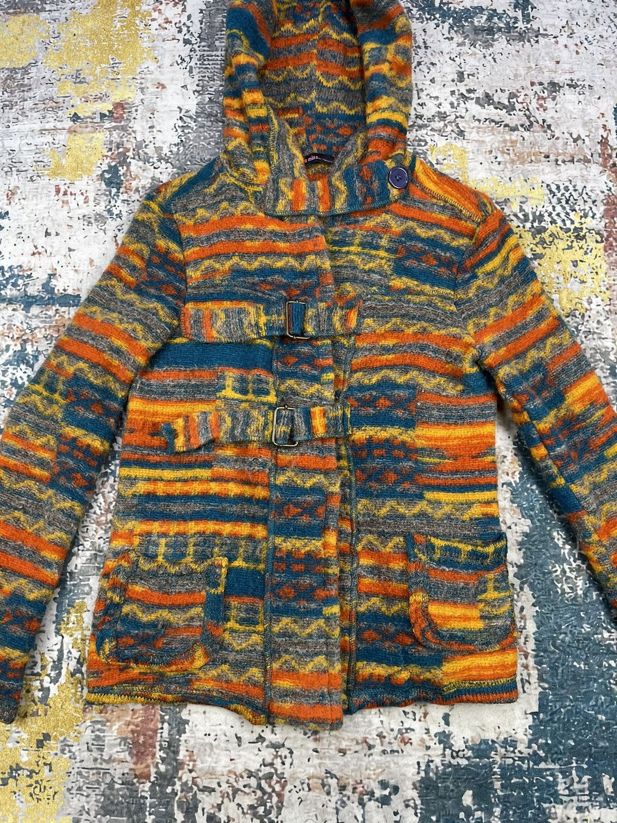 Japanese Brand Miss Miss By Valentina Italian Hoodie Wool Jackets Size S / US 4 / IT 40 - 2 Thumbnail