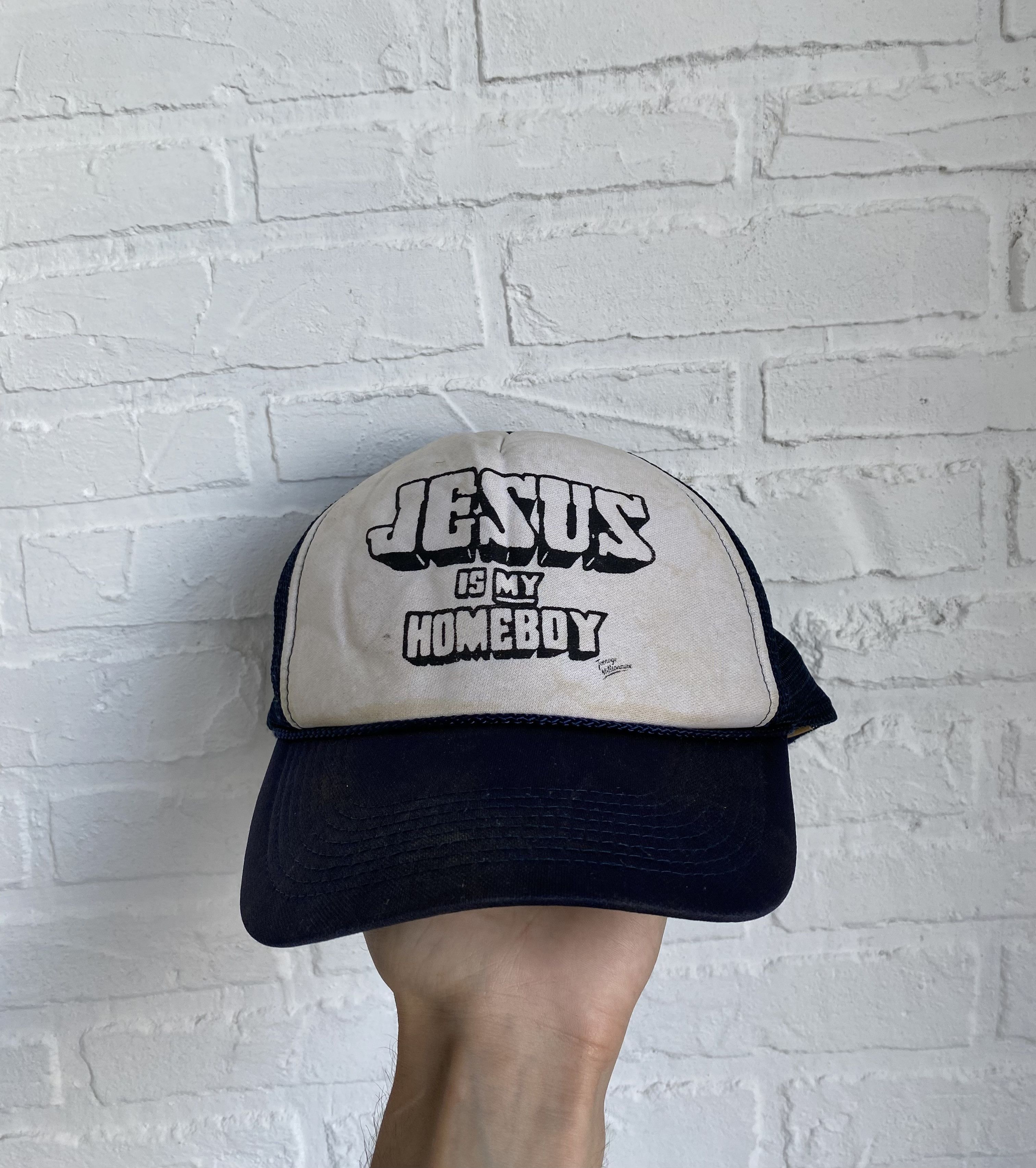 Vintage 90s Jesus is my homeboy OG trucker cap