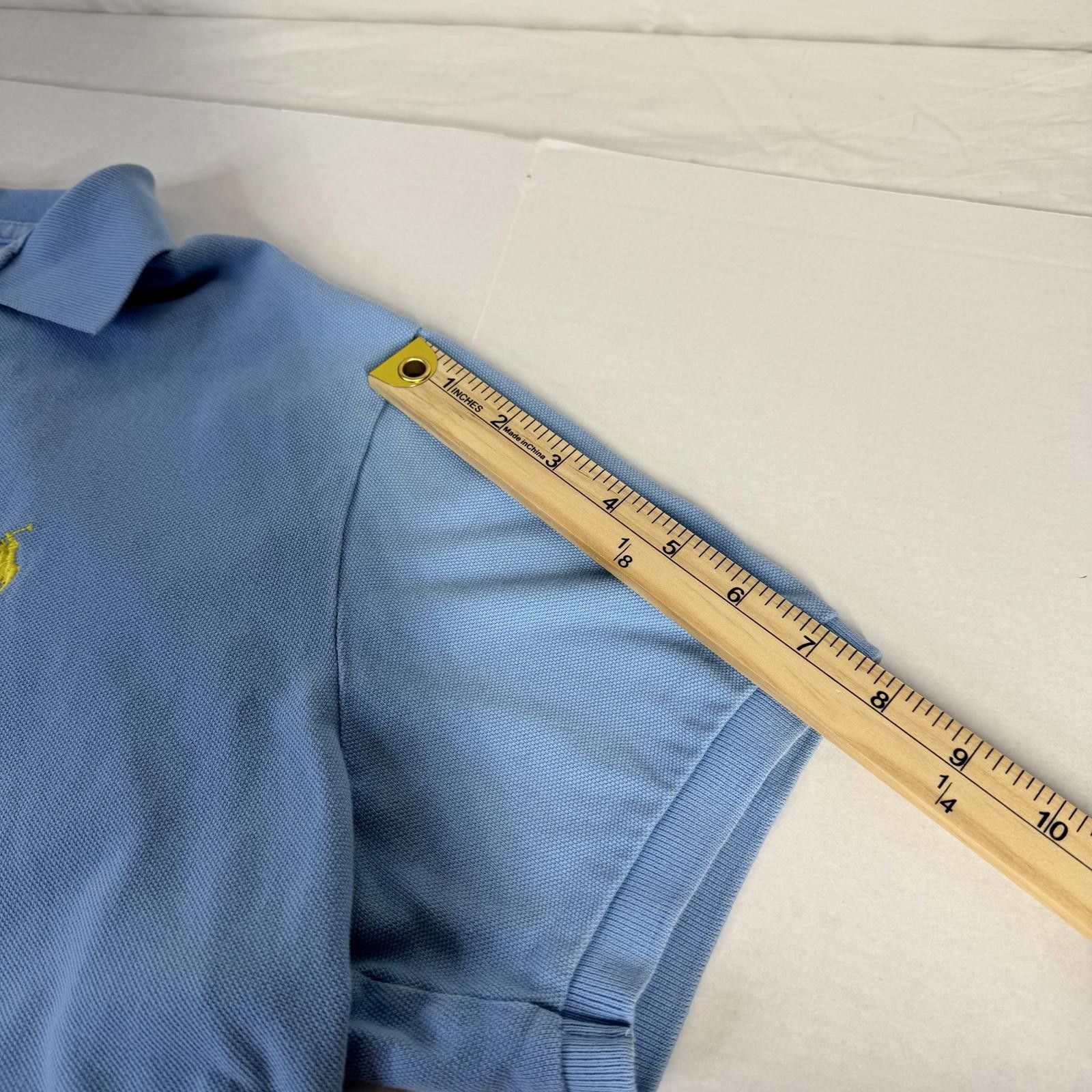 Polo Ralph Lauren Custom Fit Ralph Lauren Light Blue Polo Yellow Horse Size XL Size US XL / EU 56 / 4 - 5 Thumbnail