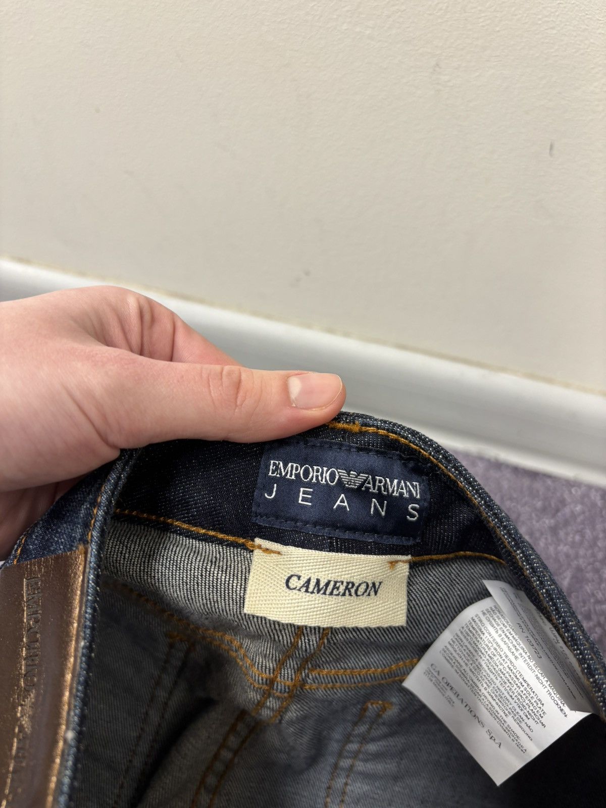 Emporio Armani Emporio Armani Cameron NWT Women’s Navy Blue Denim Jeans Size 25" / US 0 / IT 36 - 14 Thumbnail